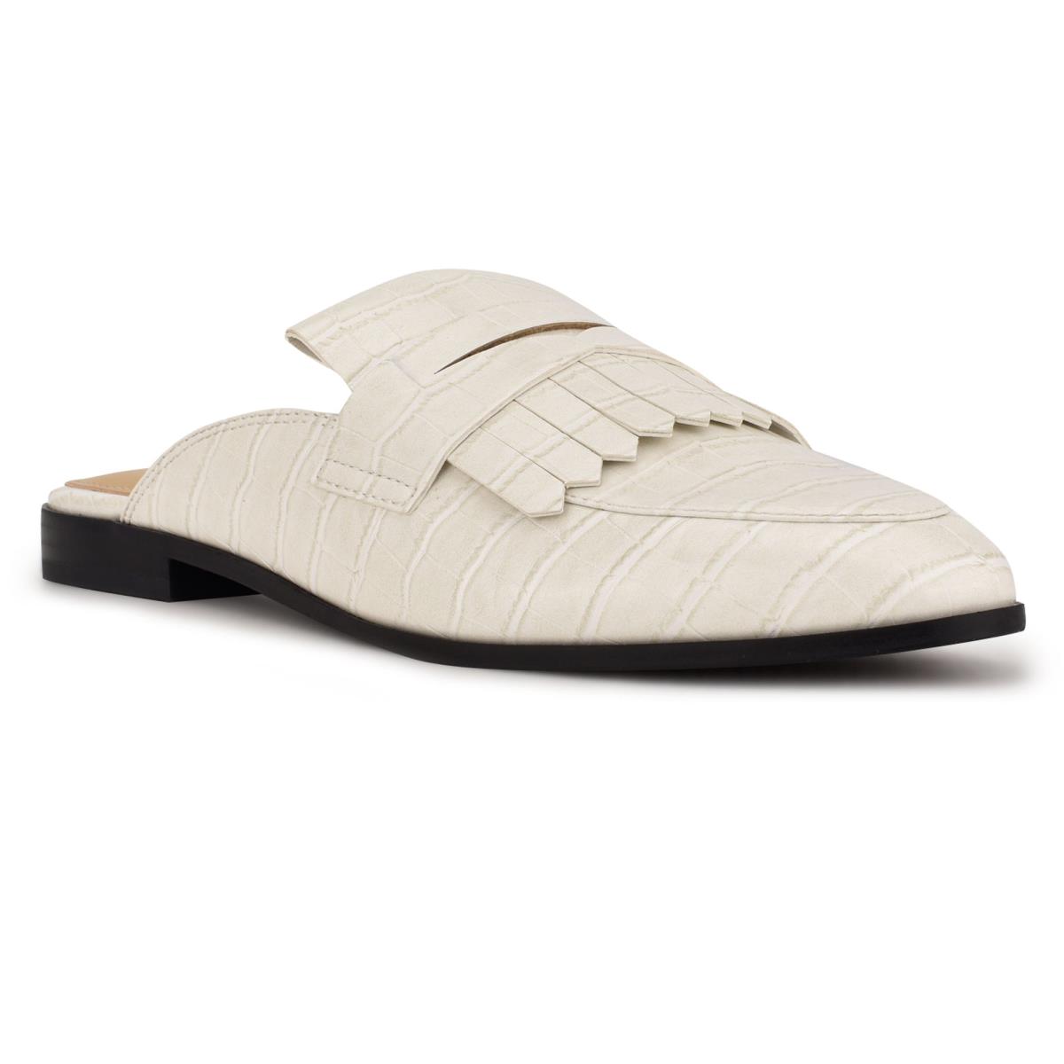 Nine West Kilts Mules White | DWUR69374