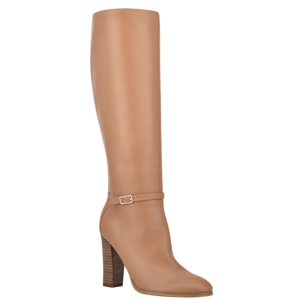 Nine West Kimy Heeled Boots Beige | BZUR78246