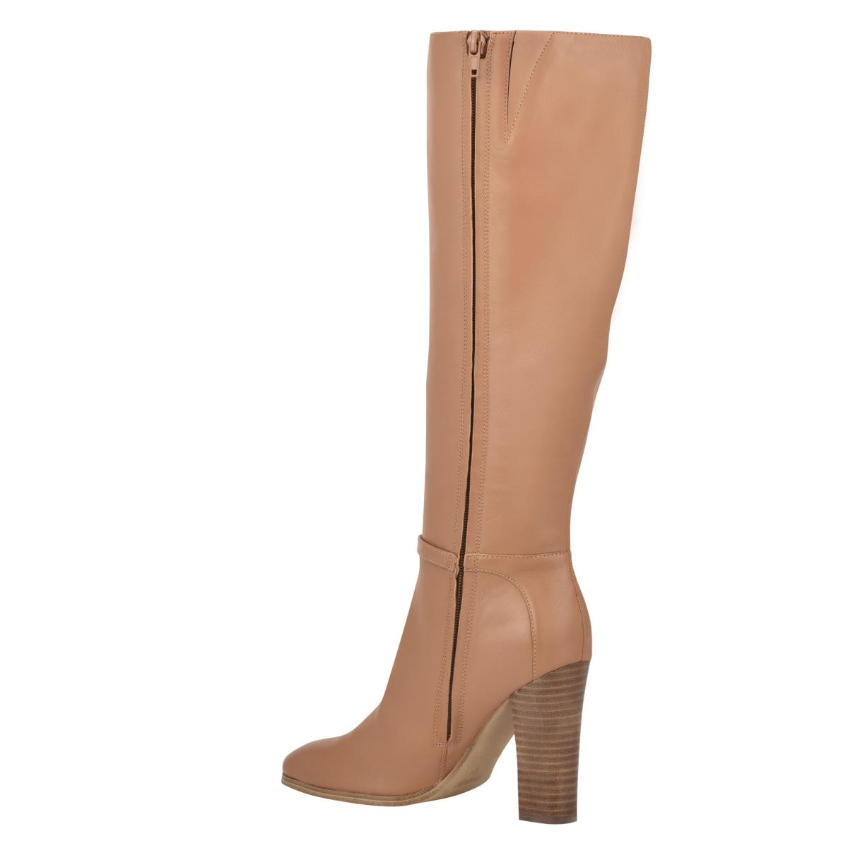 Nine West Kimy Heeled Boots Beige | BZUR78246