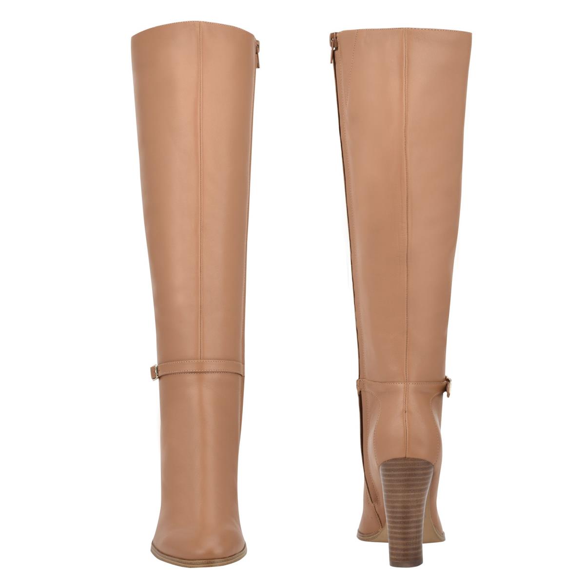 Nine West Kimy Heeled Boots Beige | BZUR78246