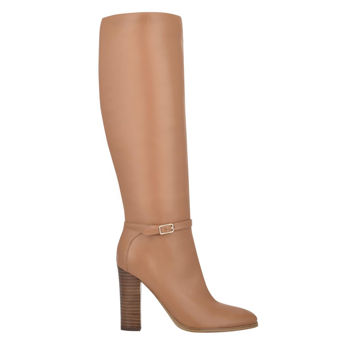 Nine West Kimy Heeled Boots Beige | BZUR78246