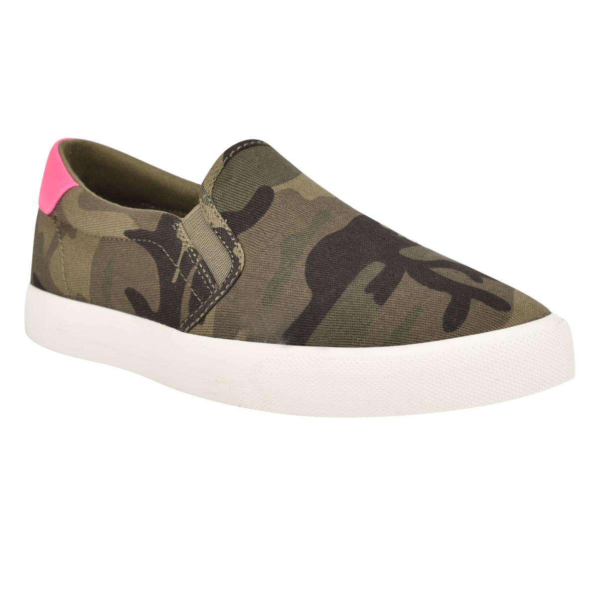 Nine West Lala Slip On Sneakers Camo | DELH80431