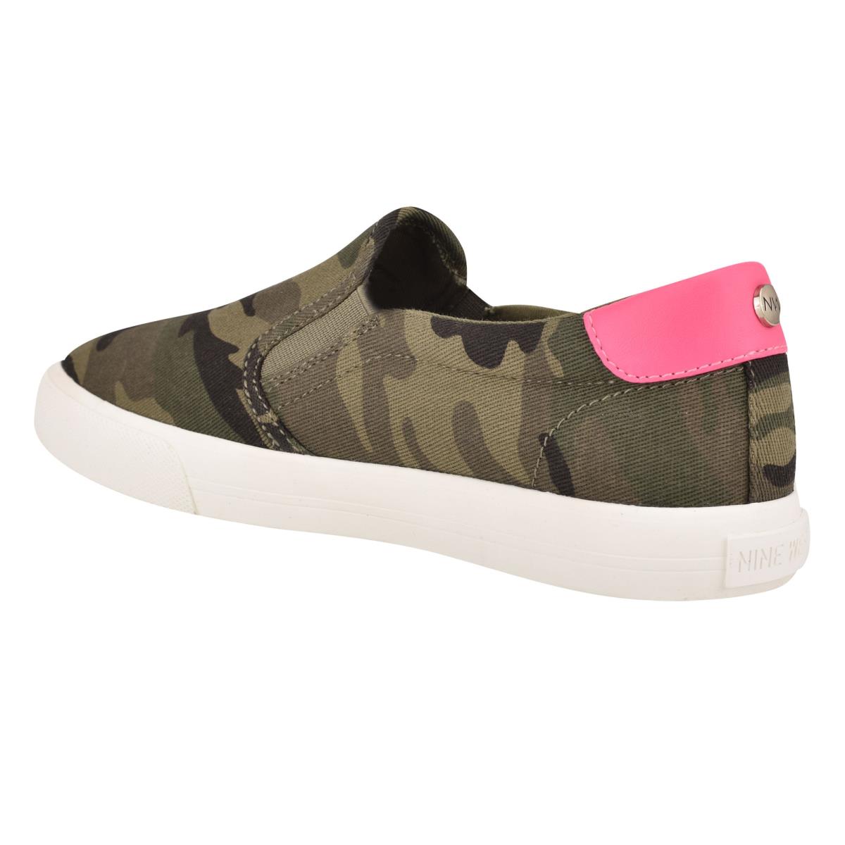 Nine West Lala Slip On Sneakers Camo | DELH80431