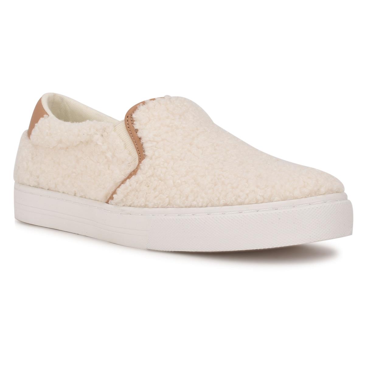 Nine West Lala Slip On Sneakers Cream | NCBS45039