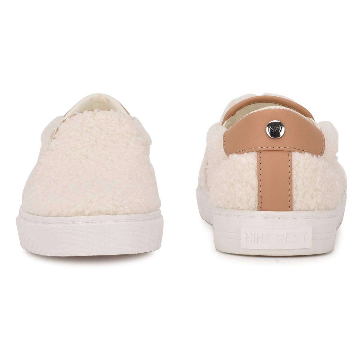 Nine West Lala Slip On Sneakers Cream | NCBS45039