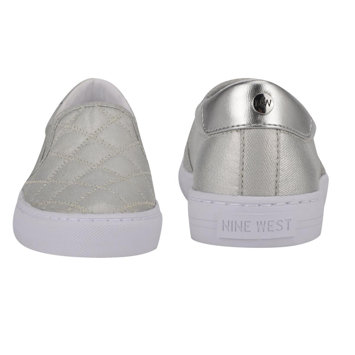 Nine West Lala Slip On Sneakers Silver | QAED35912