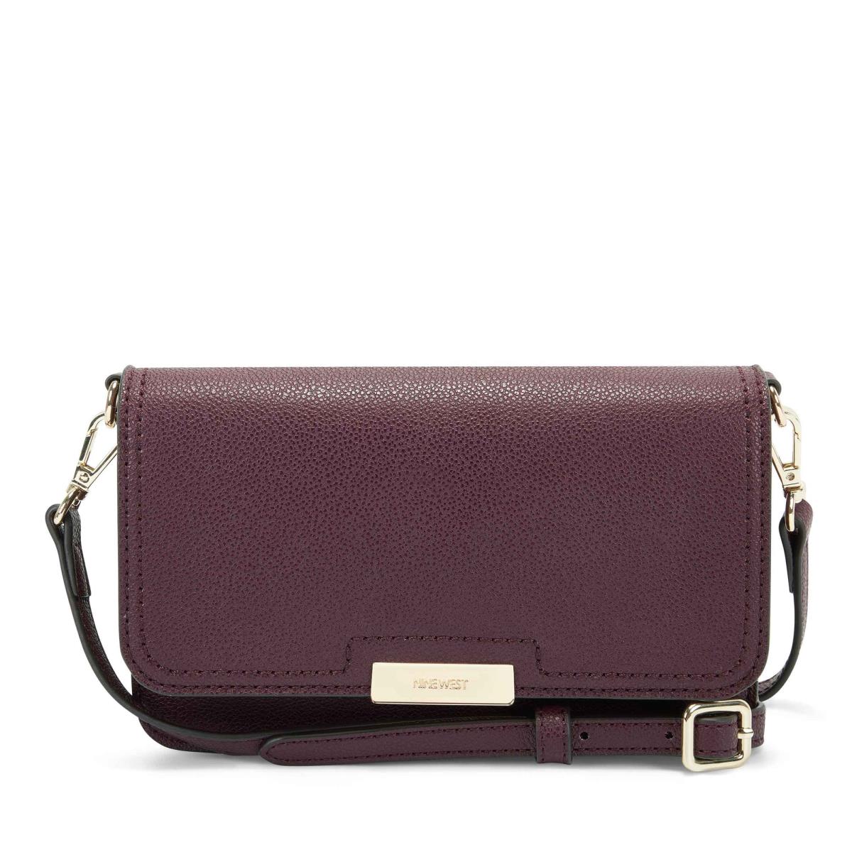 Nine West Lawson Wallet On A String Crossbody Bags Claret | MPFB36159