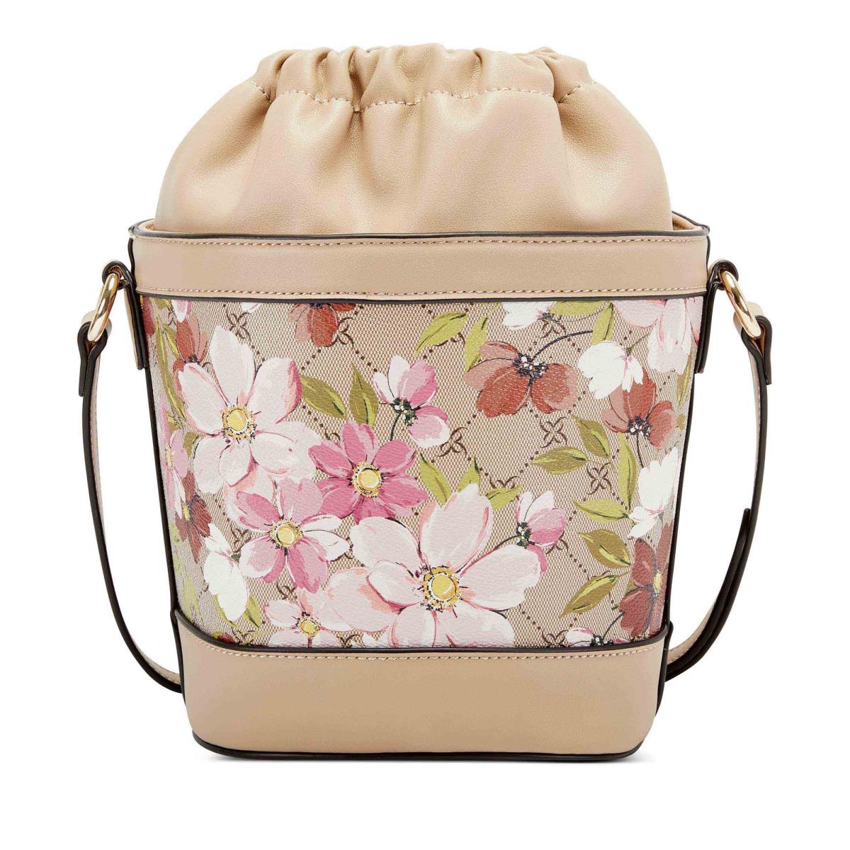 Nine West Laylin Drawstring Bucket Crossbody Bags Flower | HSLF29503