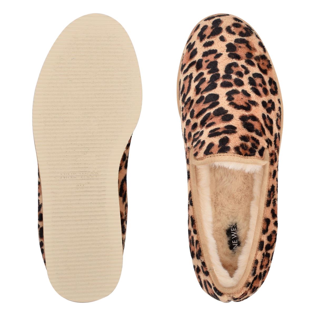 Nine West Laze Cozy Slip On Ballet Flats Leopard | ZGKW45908