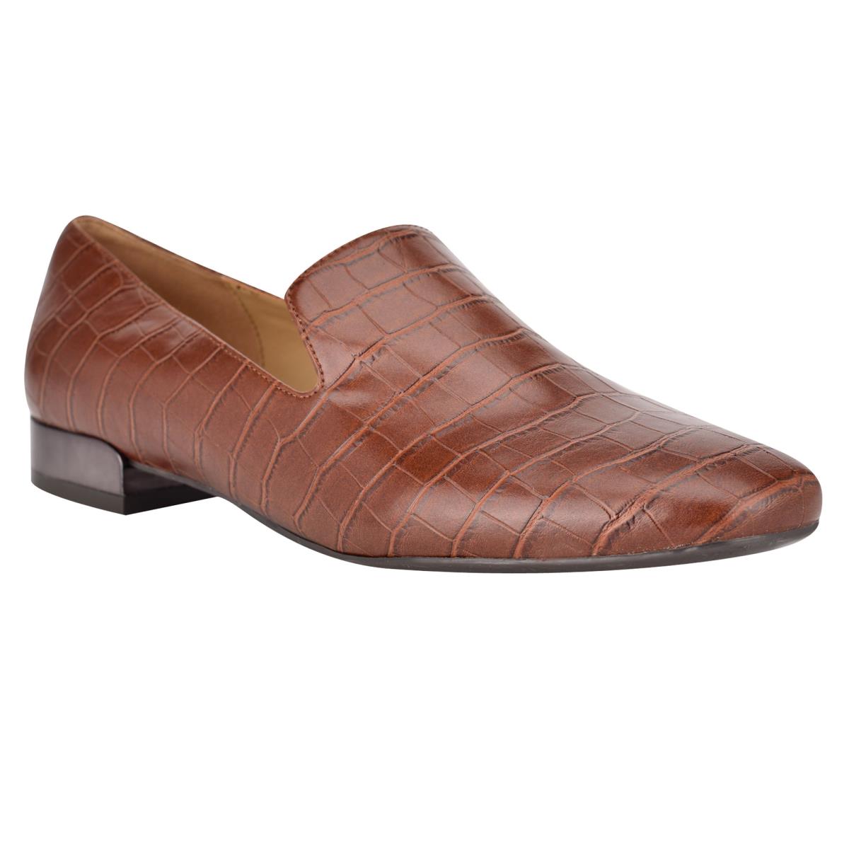 Nine West Lisette Smoking Flats Brown | PRLN58210