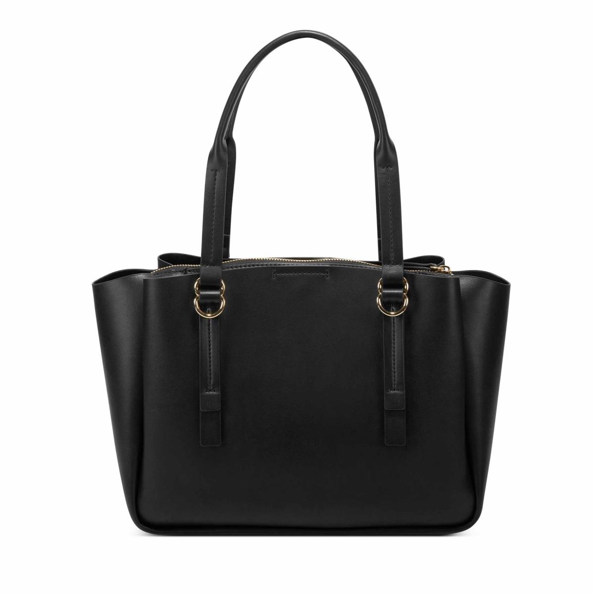 Nine West Maisie Jet Set Satchel Bags Black | BYUV90853