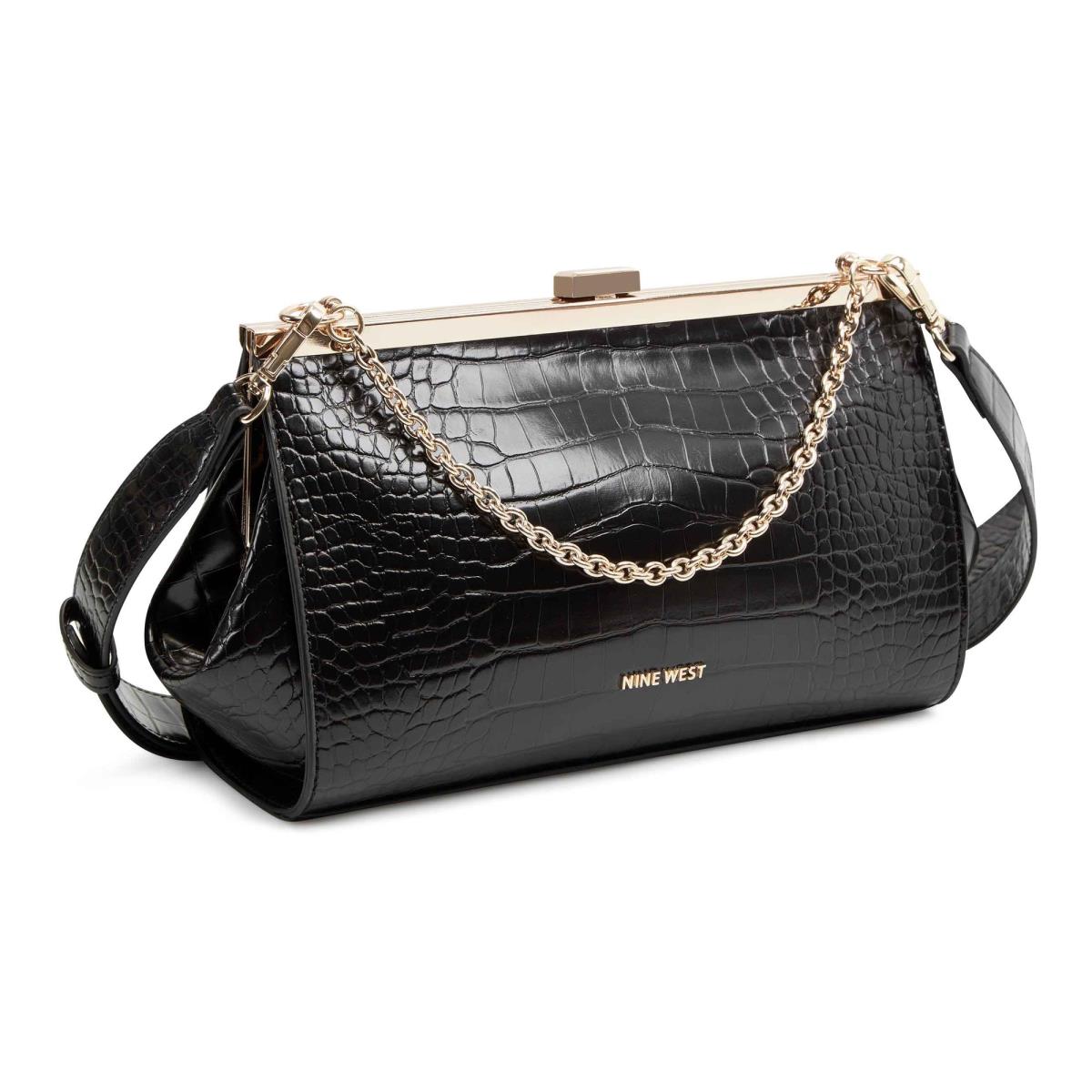 Nine West Mallorie Fram Crossbody Bags Black | OASI20598