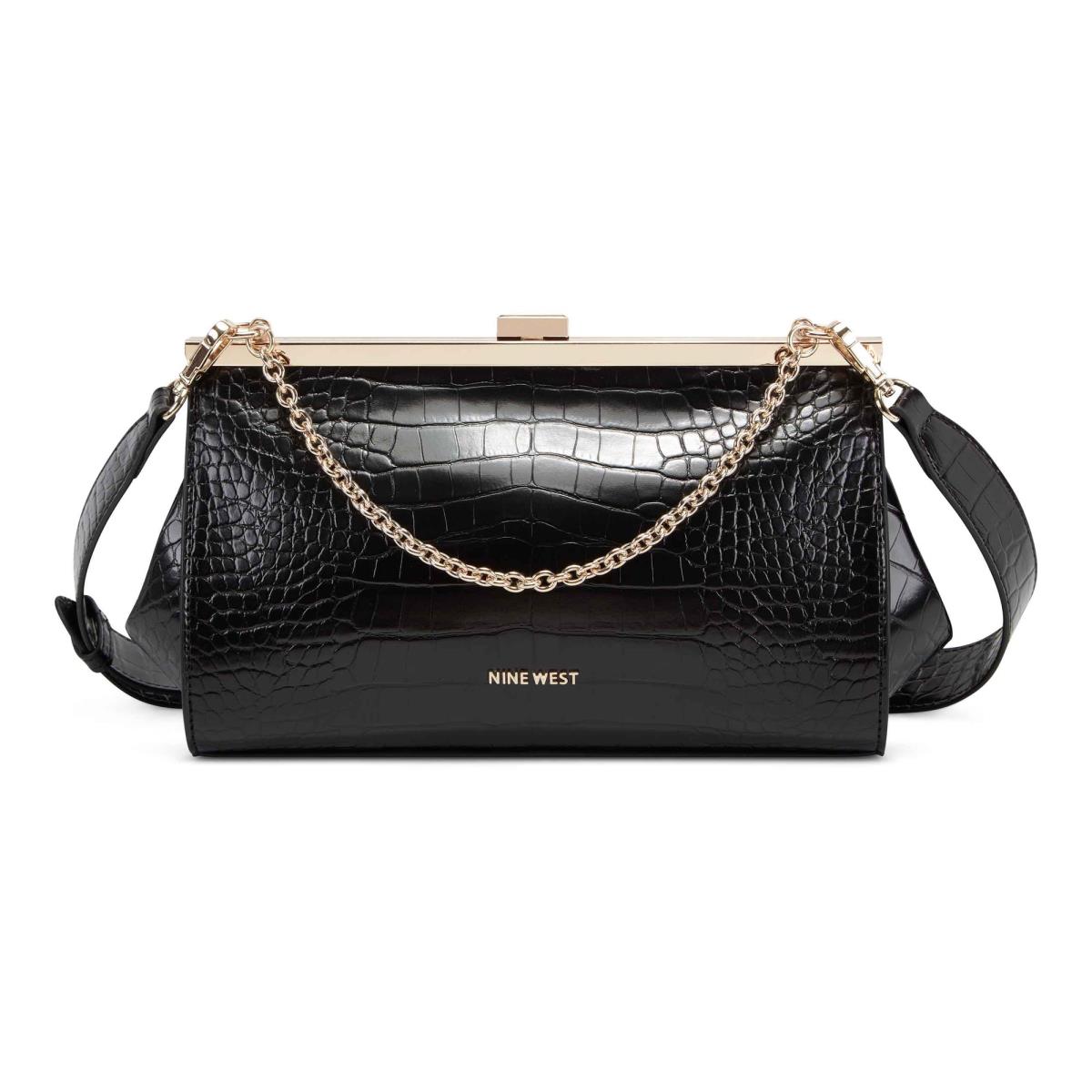 Nine West Mallorie Fram Crossbody Bags Black | OASI20598