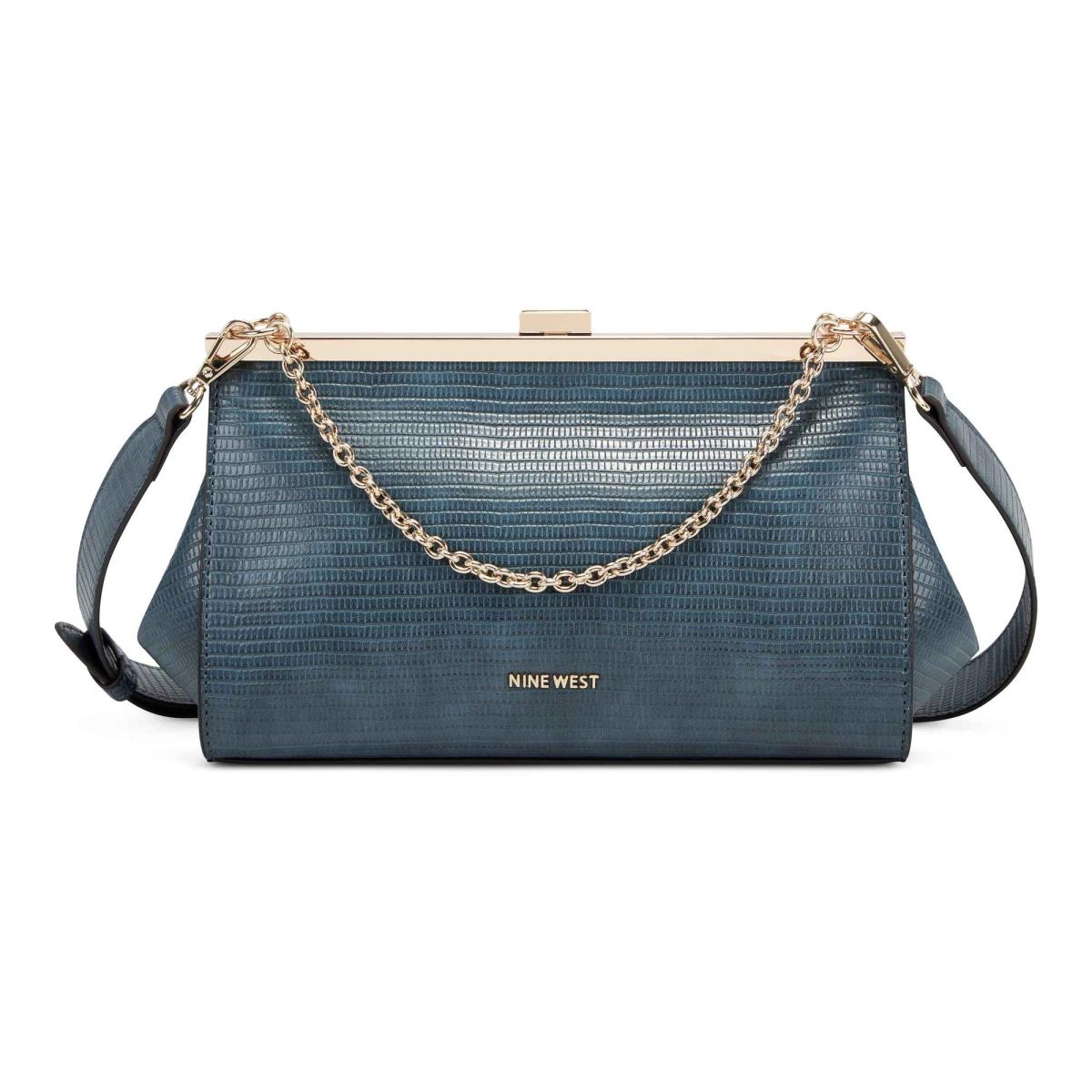 Nine West Mallorie Fram Crossbody Bags Blue | QTVU06532