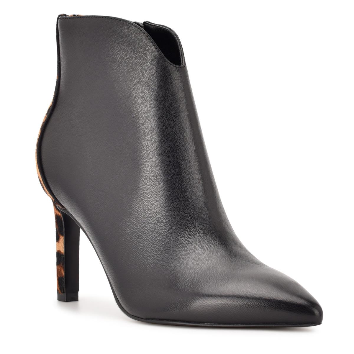 Nine West Mikale Pointy Toe Booties Black | XJHE60234