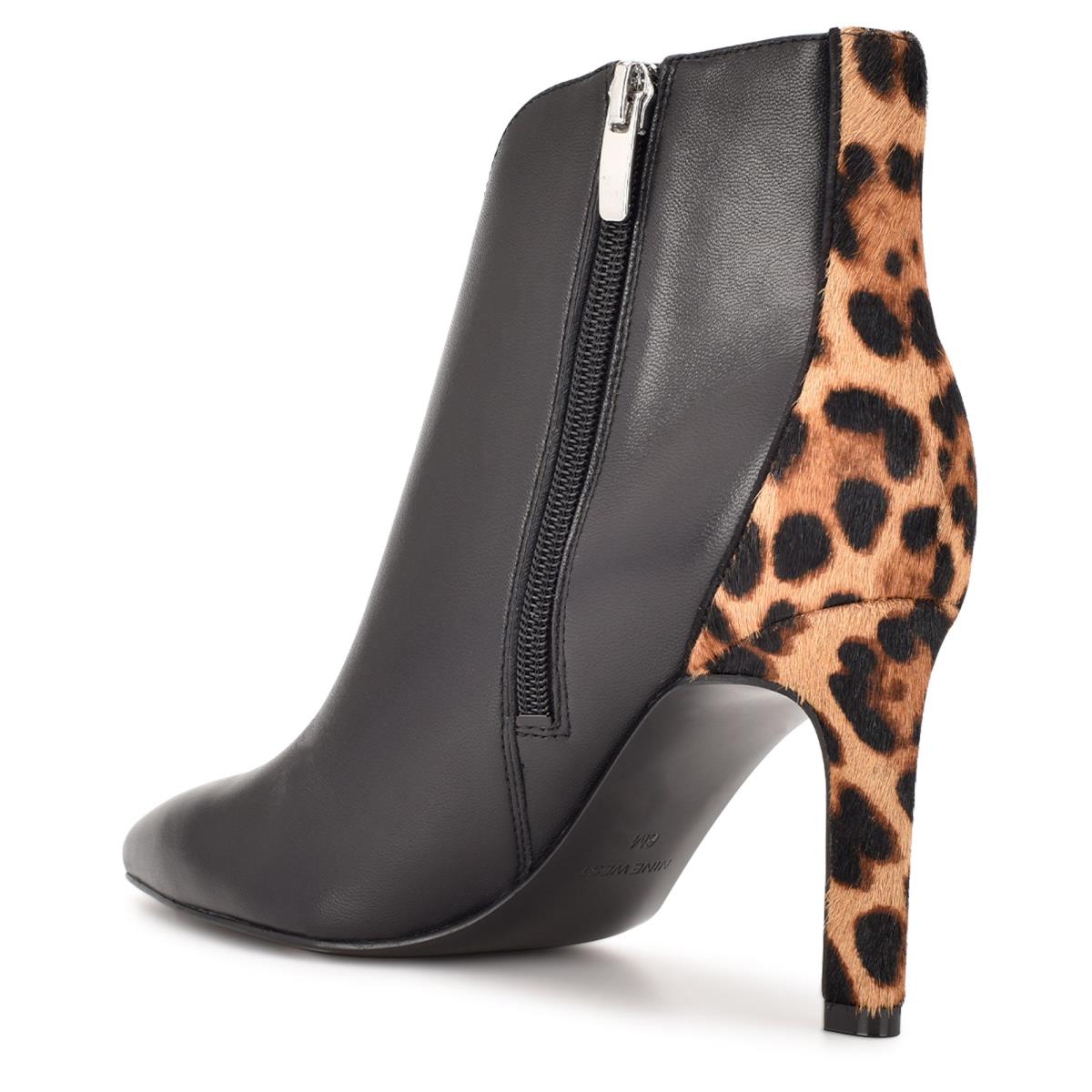 Nine West Mikale Pointy Toe Booties Black | XJHE60234