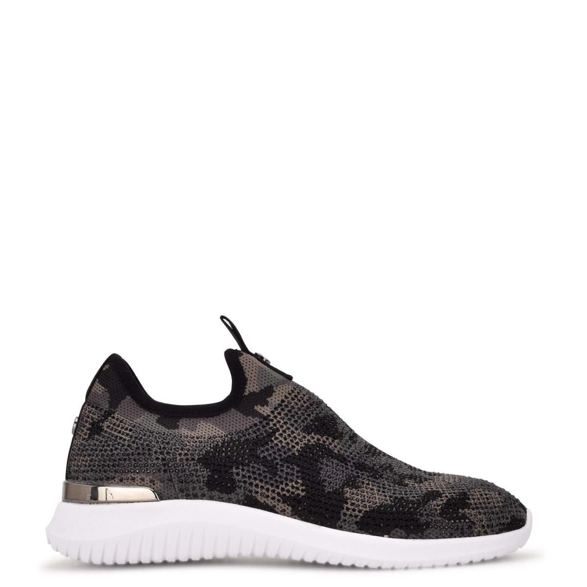 Nine West Miya Slip On Sneakers Camo Multicolor | AYQT46581