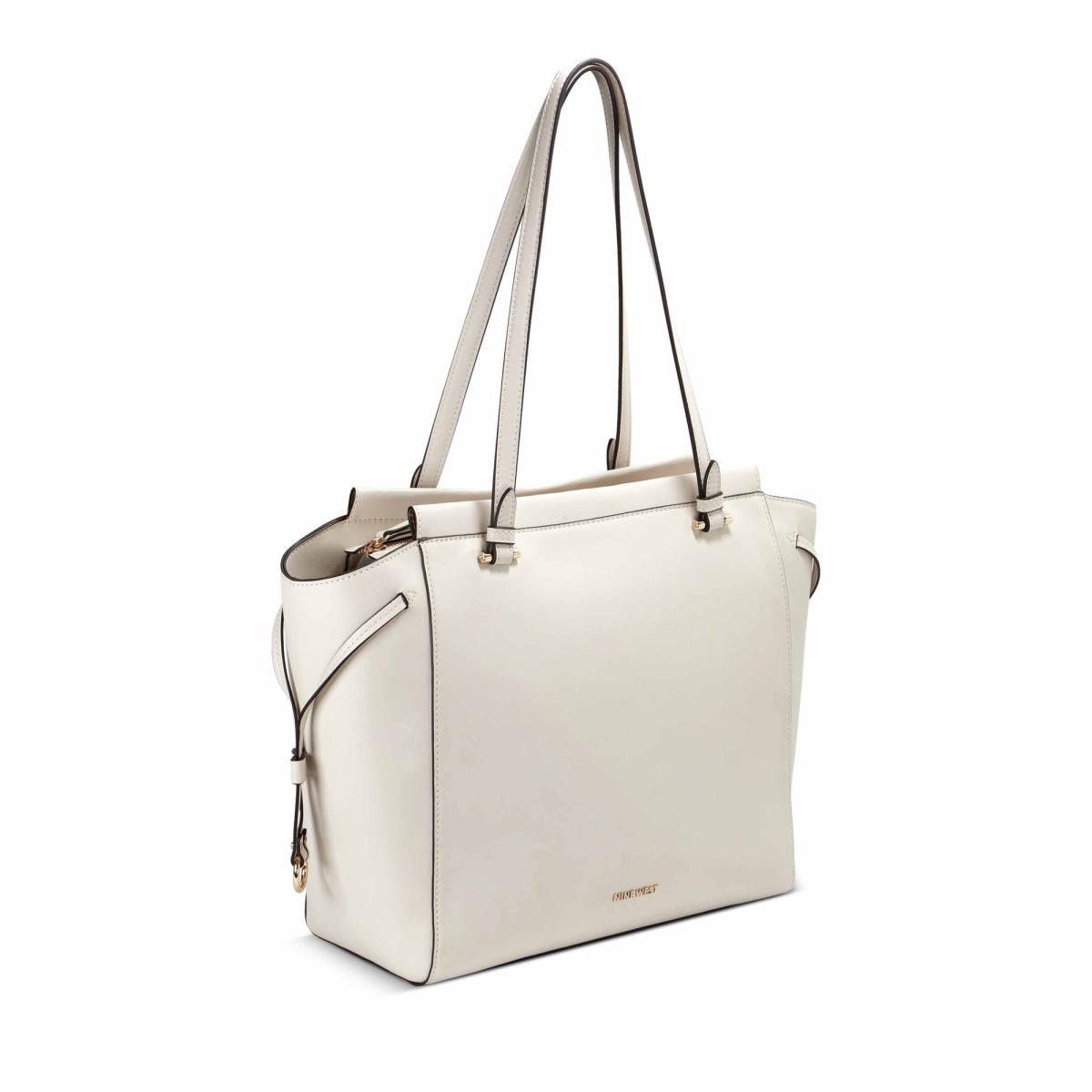 Nine West Monroe Tote Tote Bags White | AOJN87342