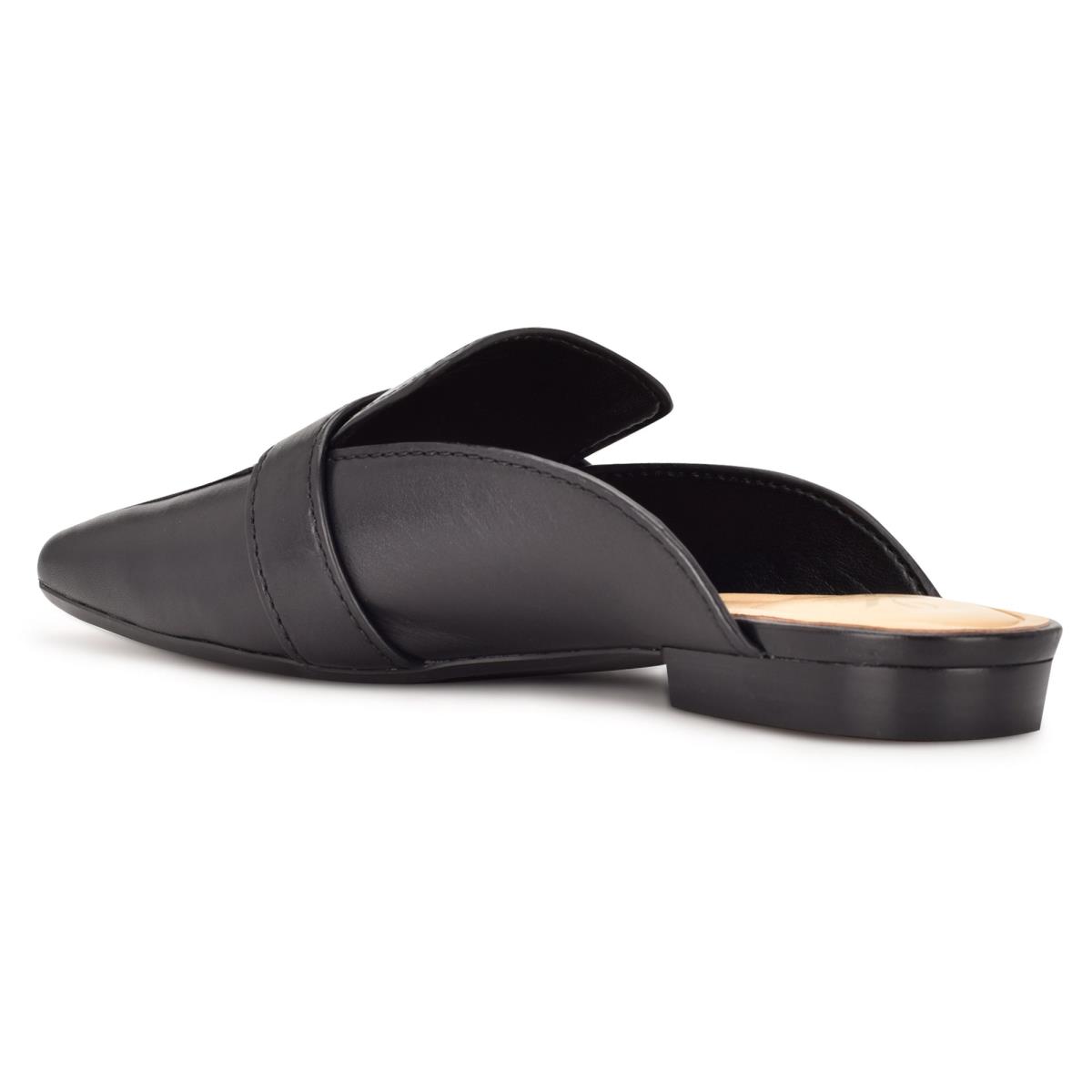 Nine West Neat 9x9 Loafer Mules Black | JWOD54610