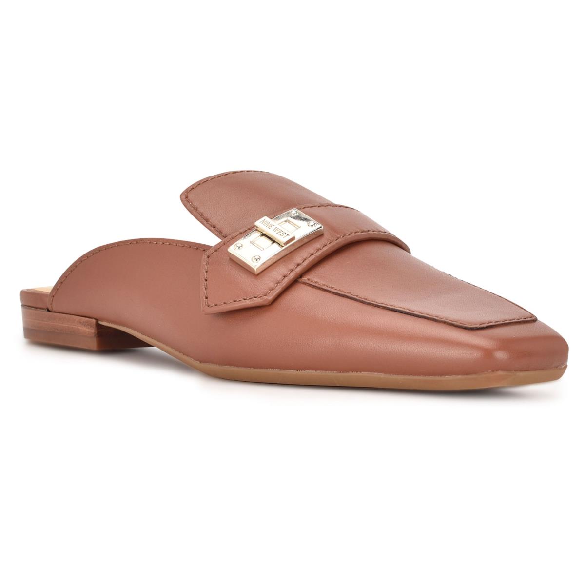 Nine West Neat 9x9 Loafer Mules Coffee | PSIB28091