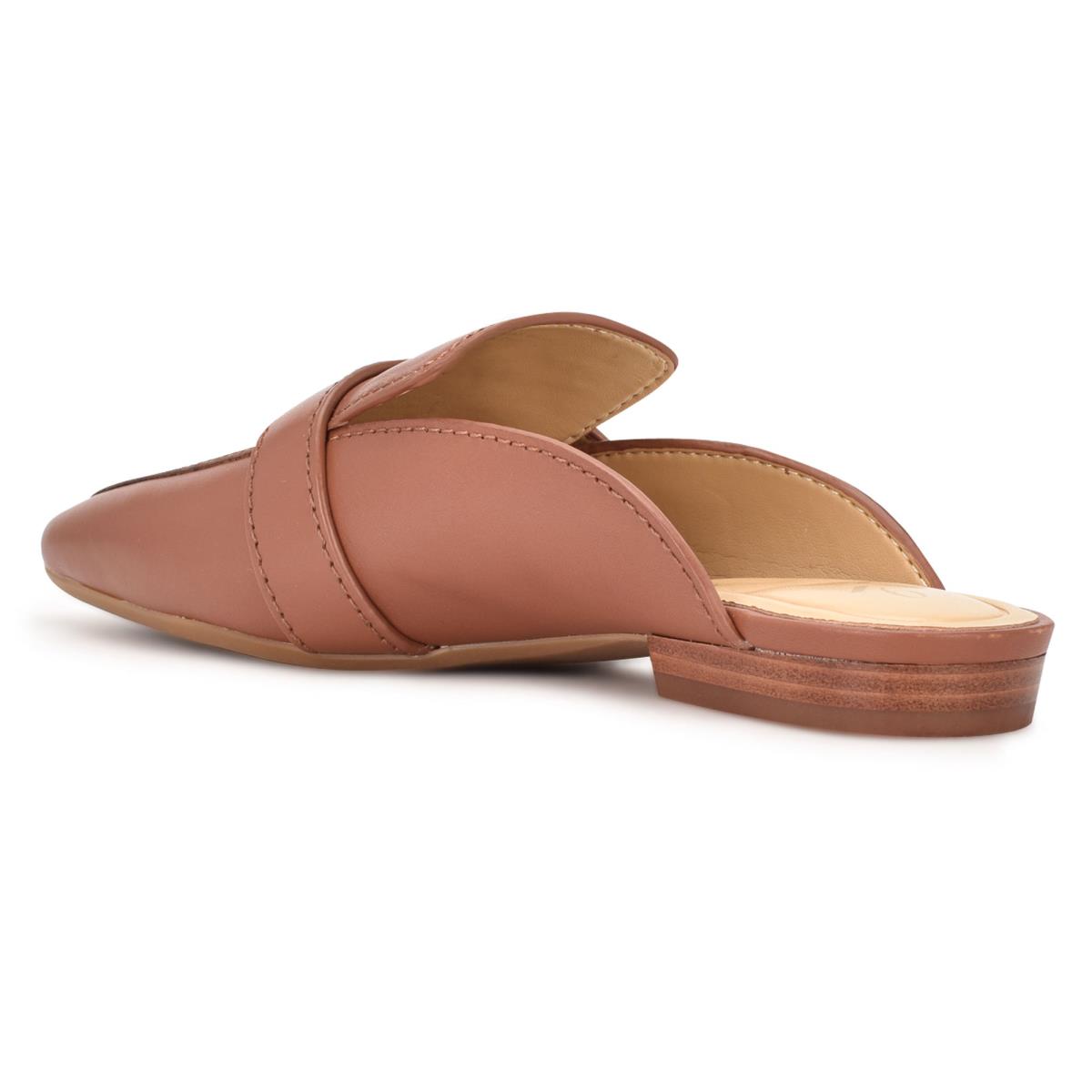 Nine West Neat 9x9 Loafer Mules Coffee | PSIB28091