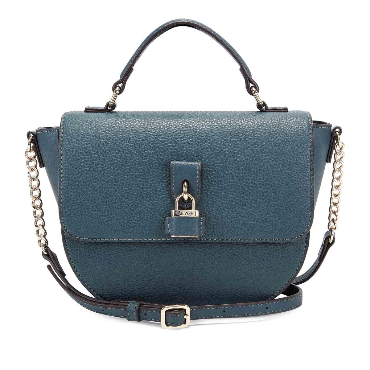 Nine West Nemi Top Handle Flap Crossbody Bags Blue | MXOK80126