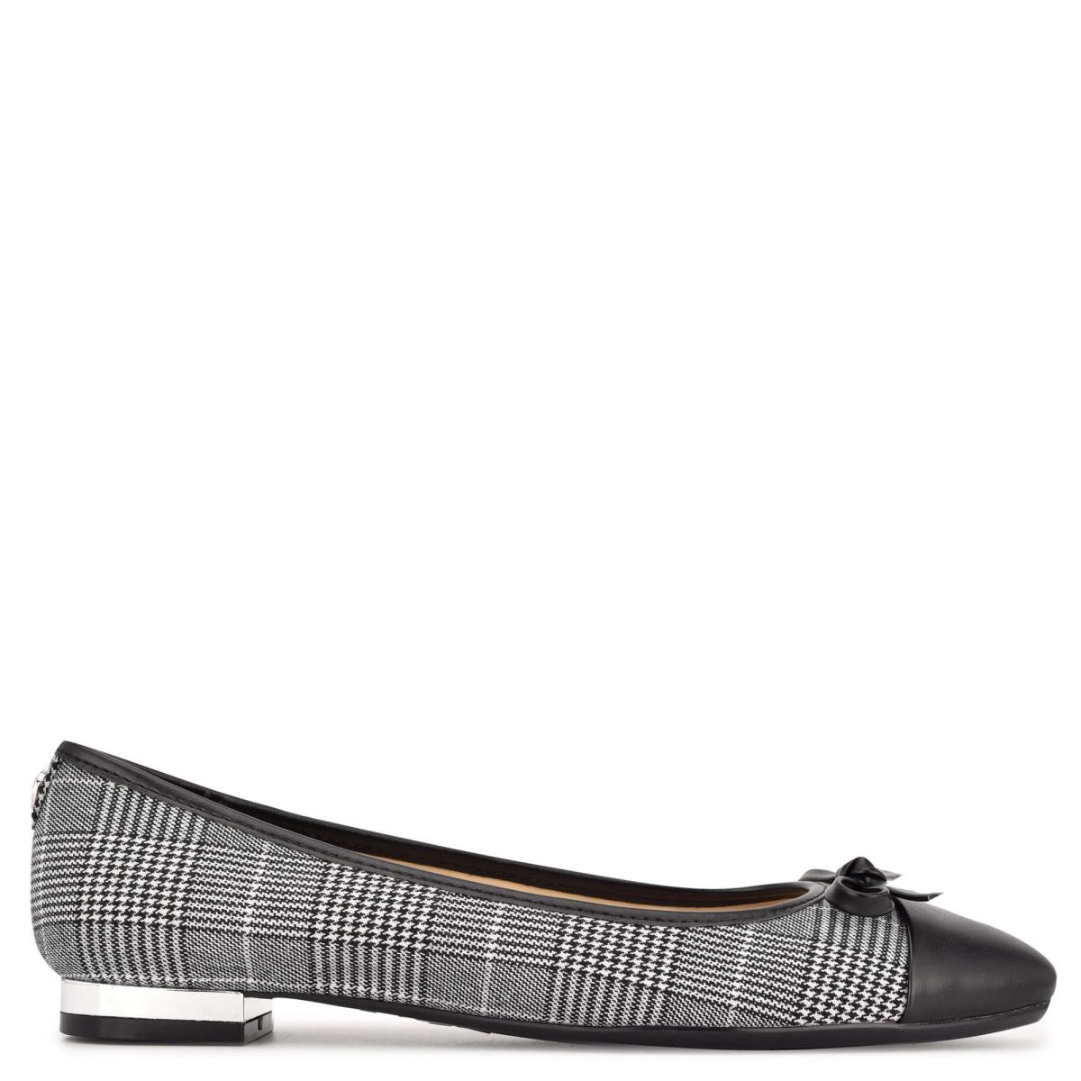 Nine West Olly 9x9 Ballet Ballet Flats Black / White | OZBK04129