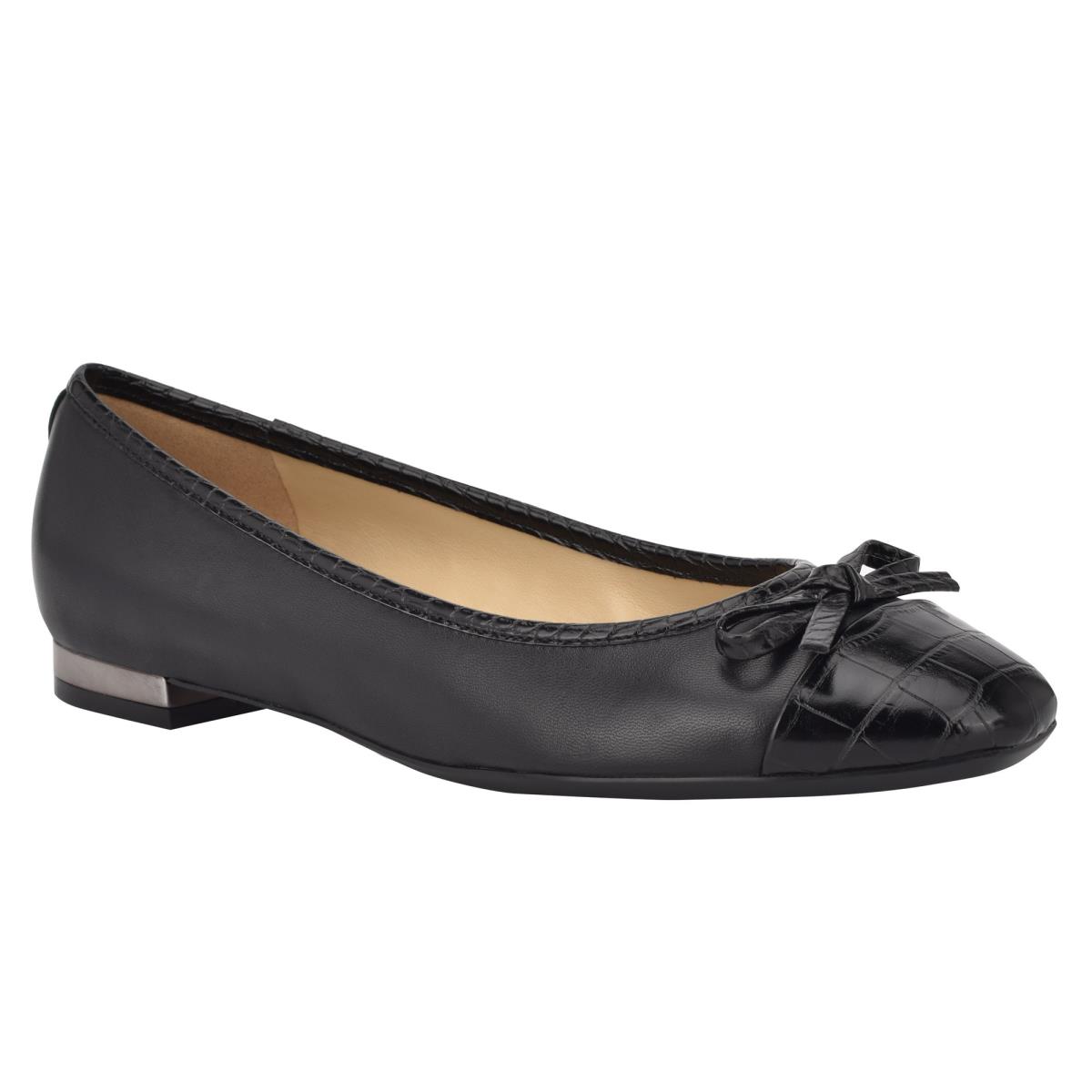 Nine West Olly 9x9 Ballet Flats Black | AODW06152