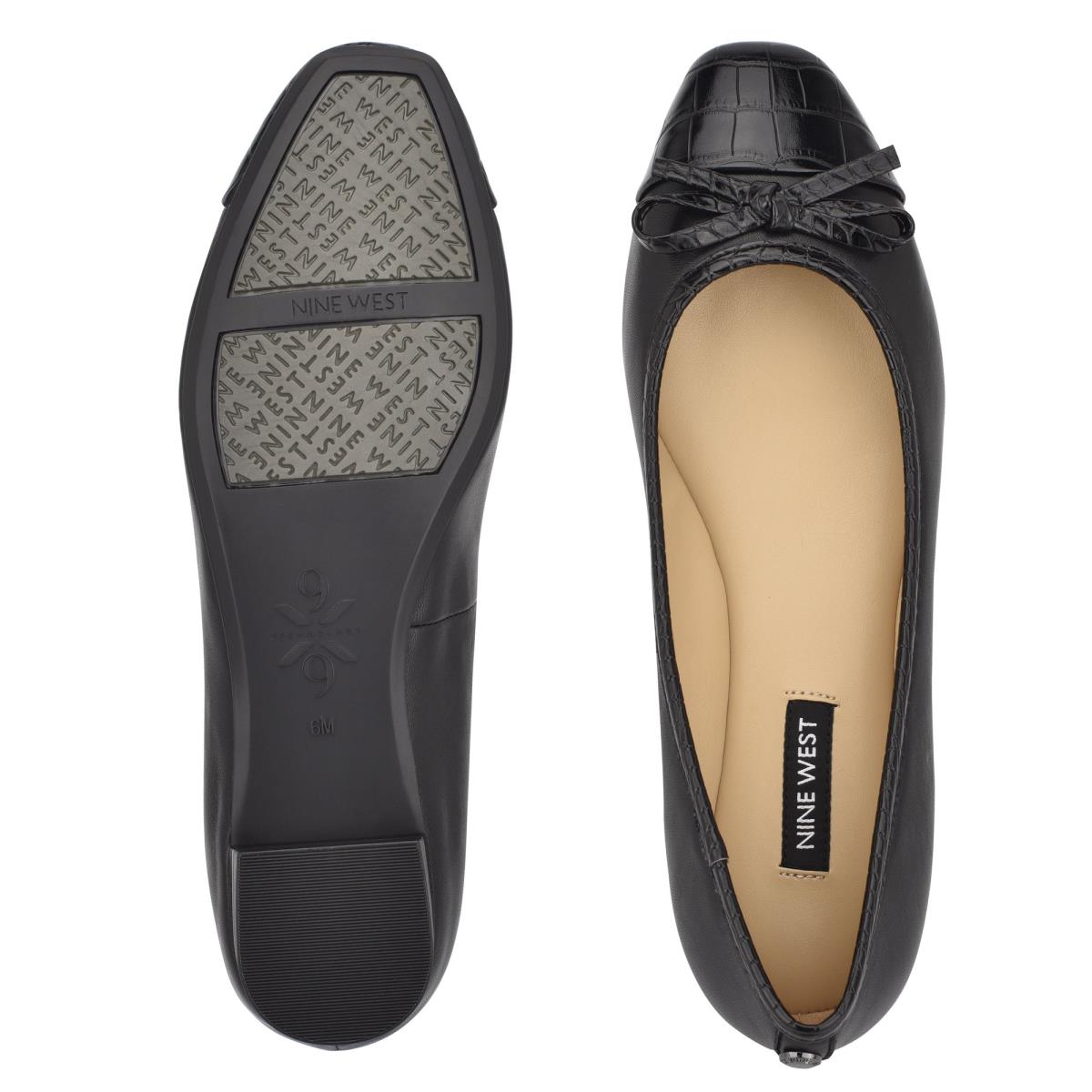 Nine West Olly 9x9 Ballet Flats Black | AODW06152