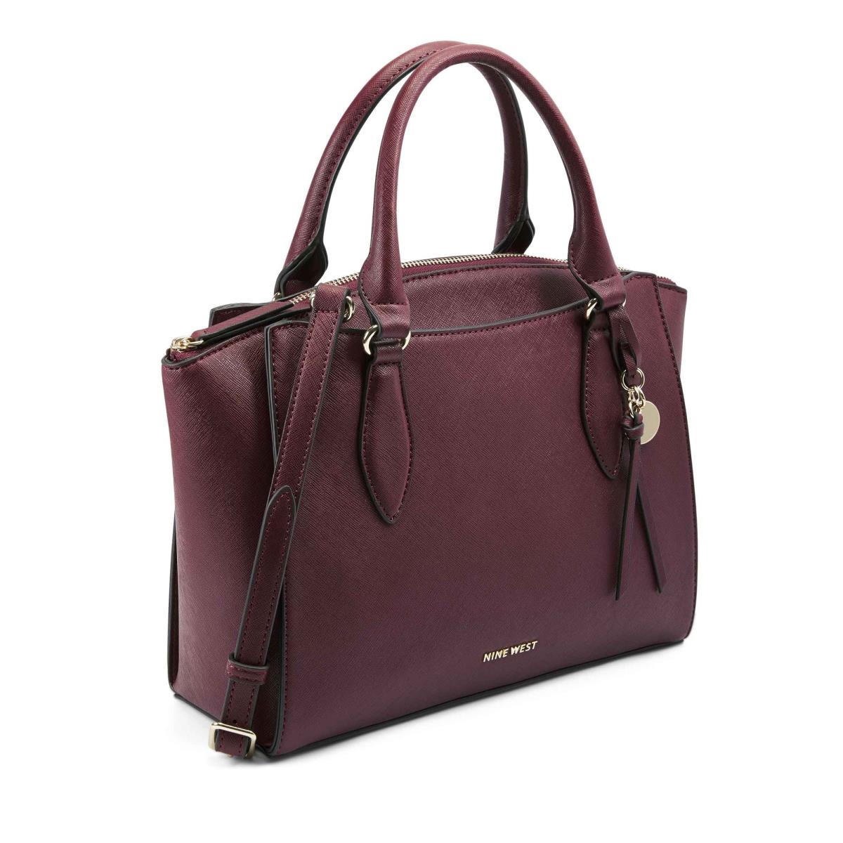 Nine West Paisley Jet Set Satchel Bags Claret | WQZA59026