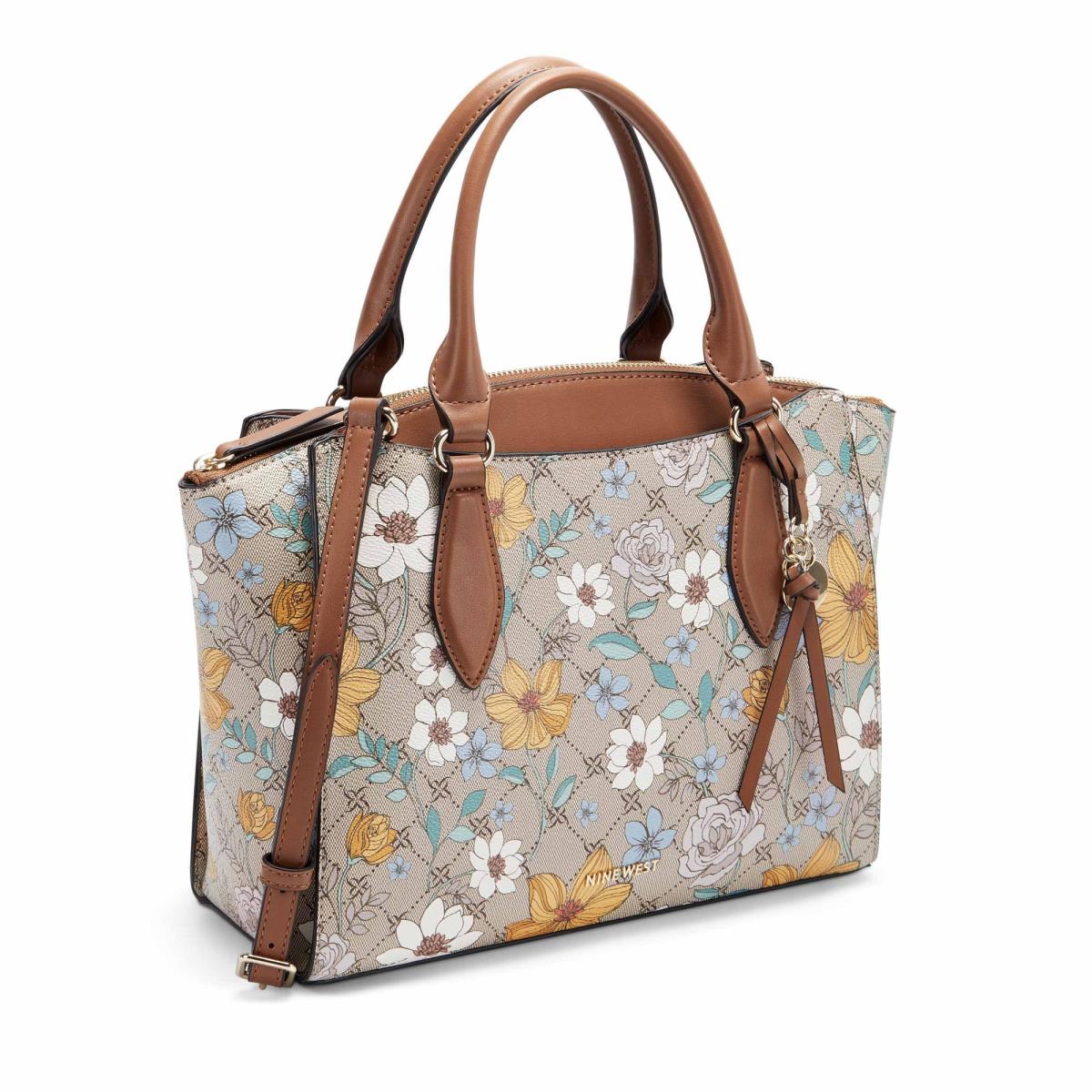 Nine West Paisley Jet Set Satchel Bags Flower | FACY83790