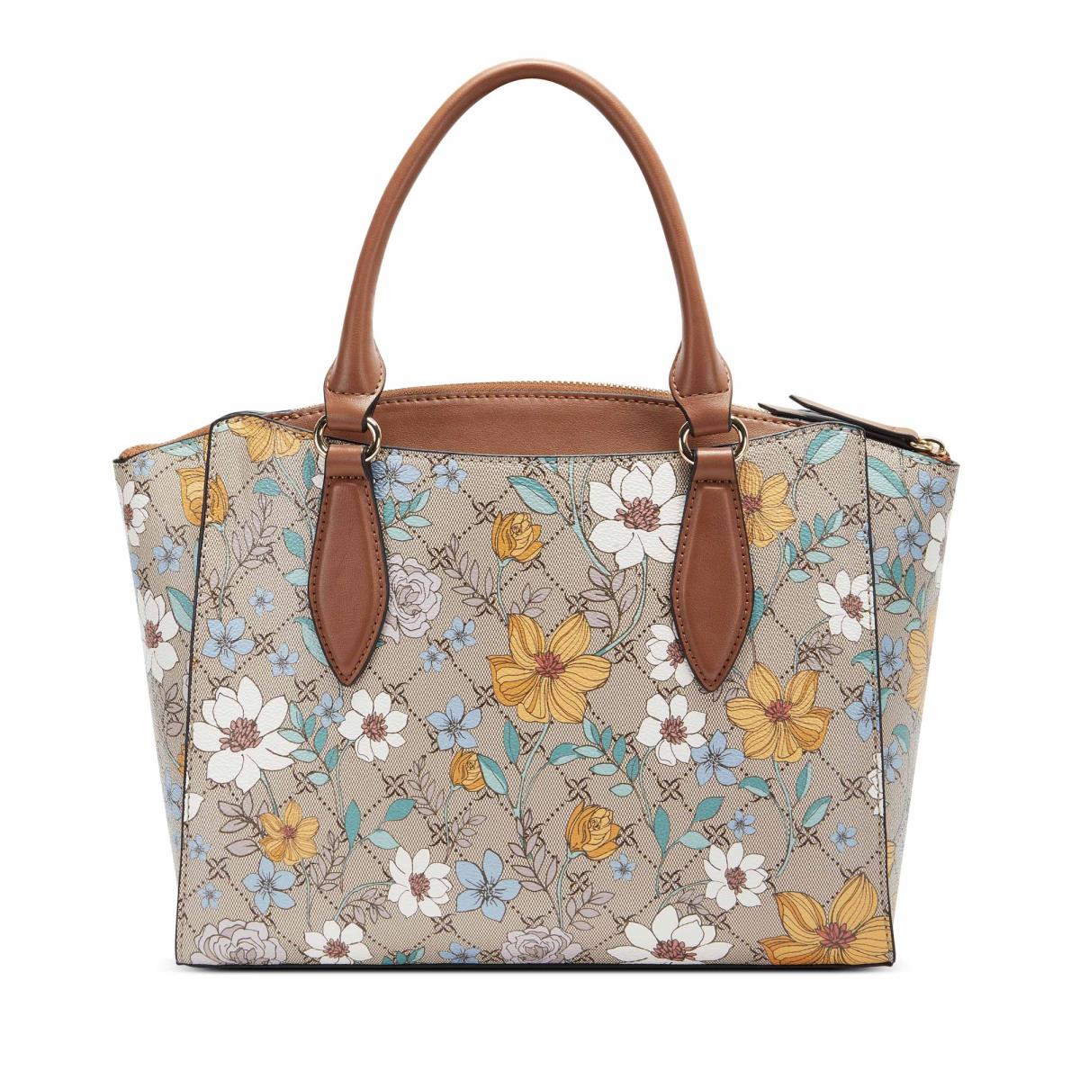 Nine West Paisley Jet Set Satchel Bags Flower | FACY83790