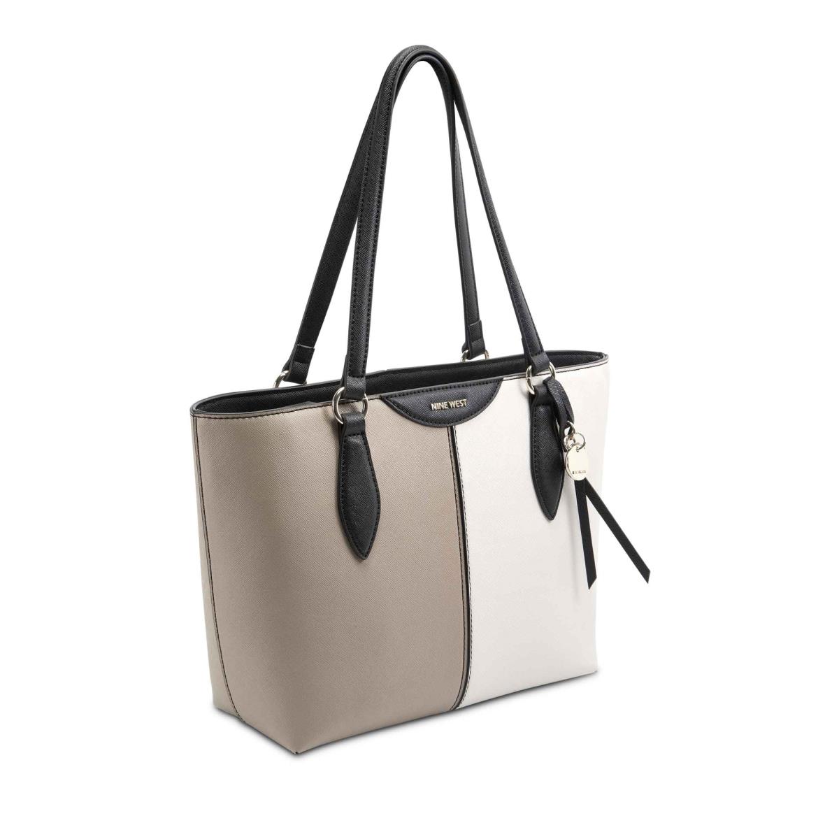 Nine West Paisley Small Tote Tote Bags White / Grey | QRCK32850