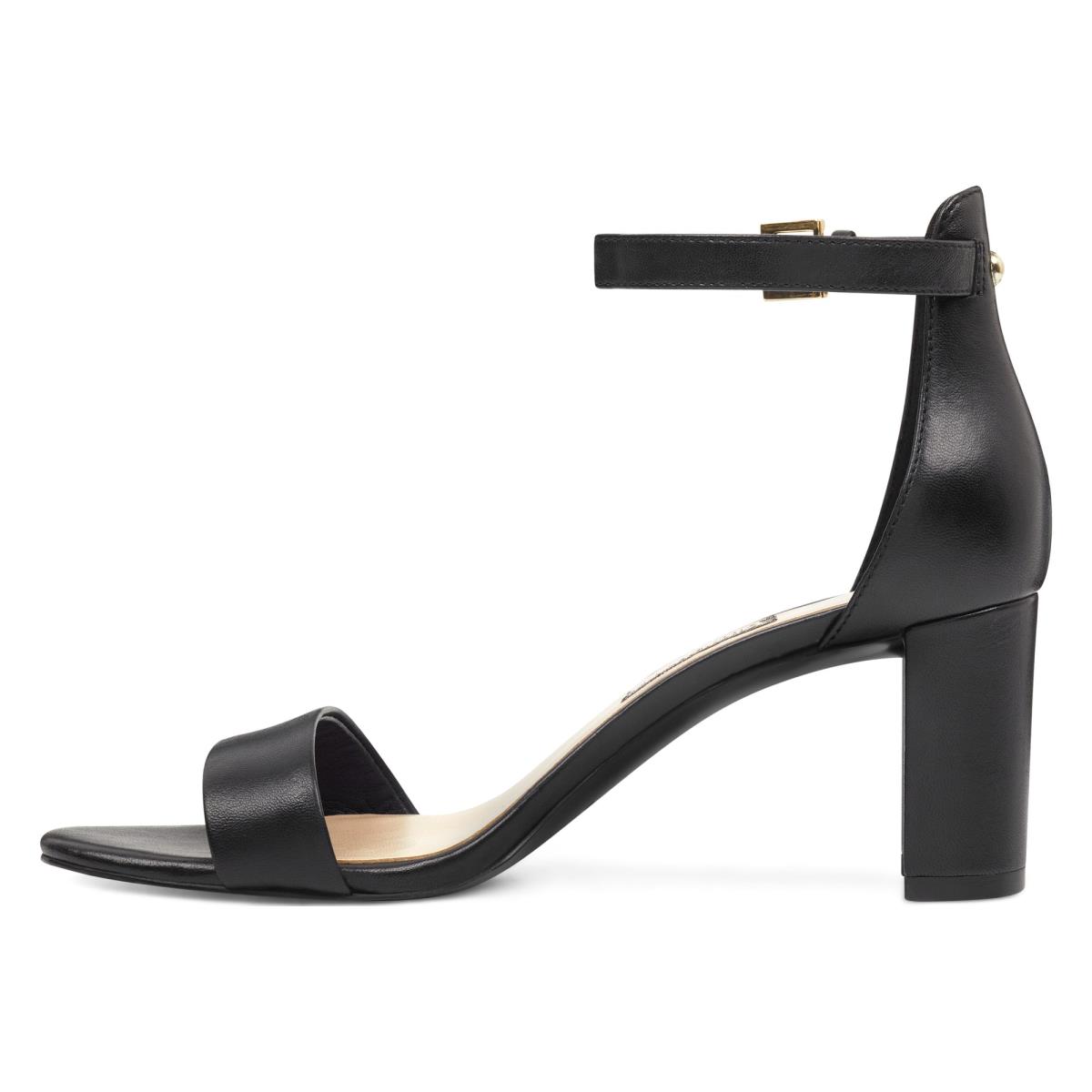 Nine West Pruce Ankle Strap Block Heels Sandals Black | FPBY57218