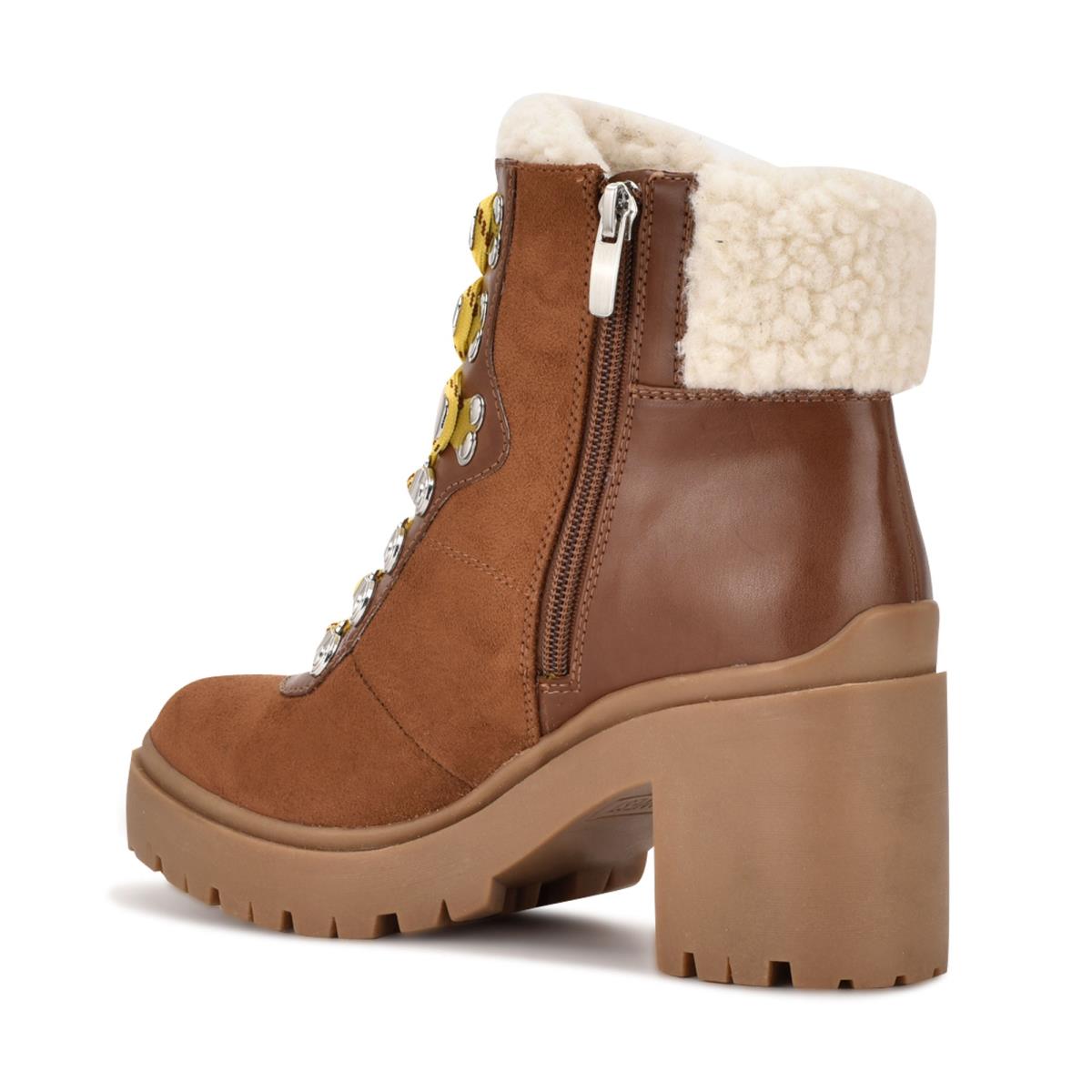 Nine West Quimbie Heeled Booties Brown | LNUE16524