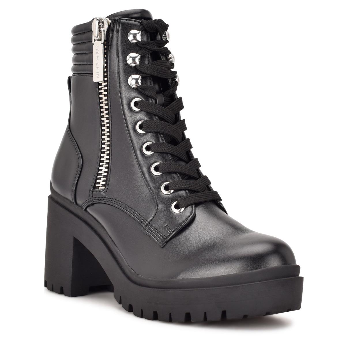 Nine West Quiz Heeled Booties Black | IAEC96407