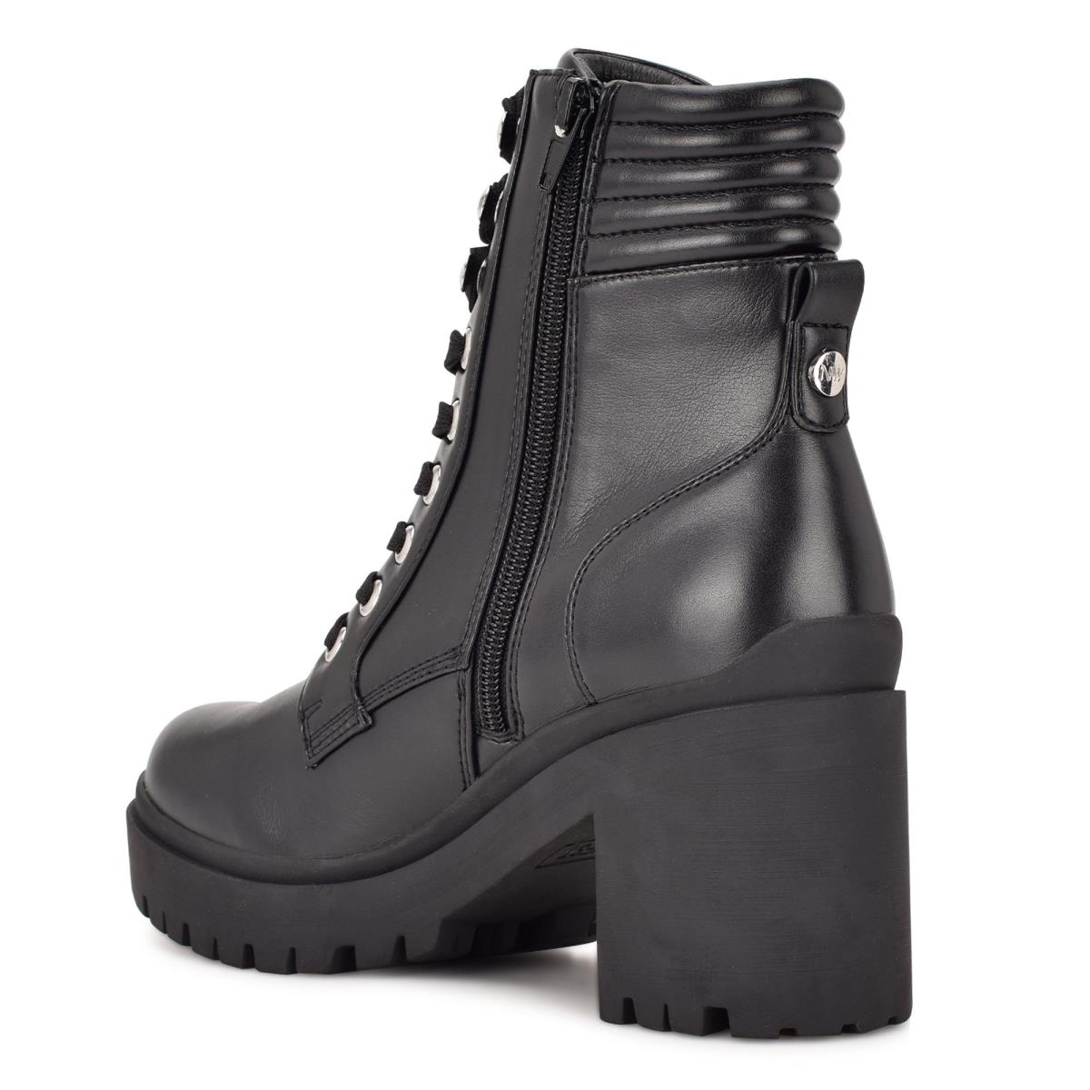 Nine West Quiz Heeled Booties Black | IAEC96407