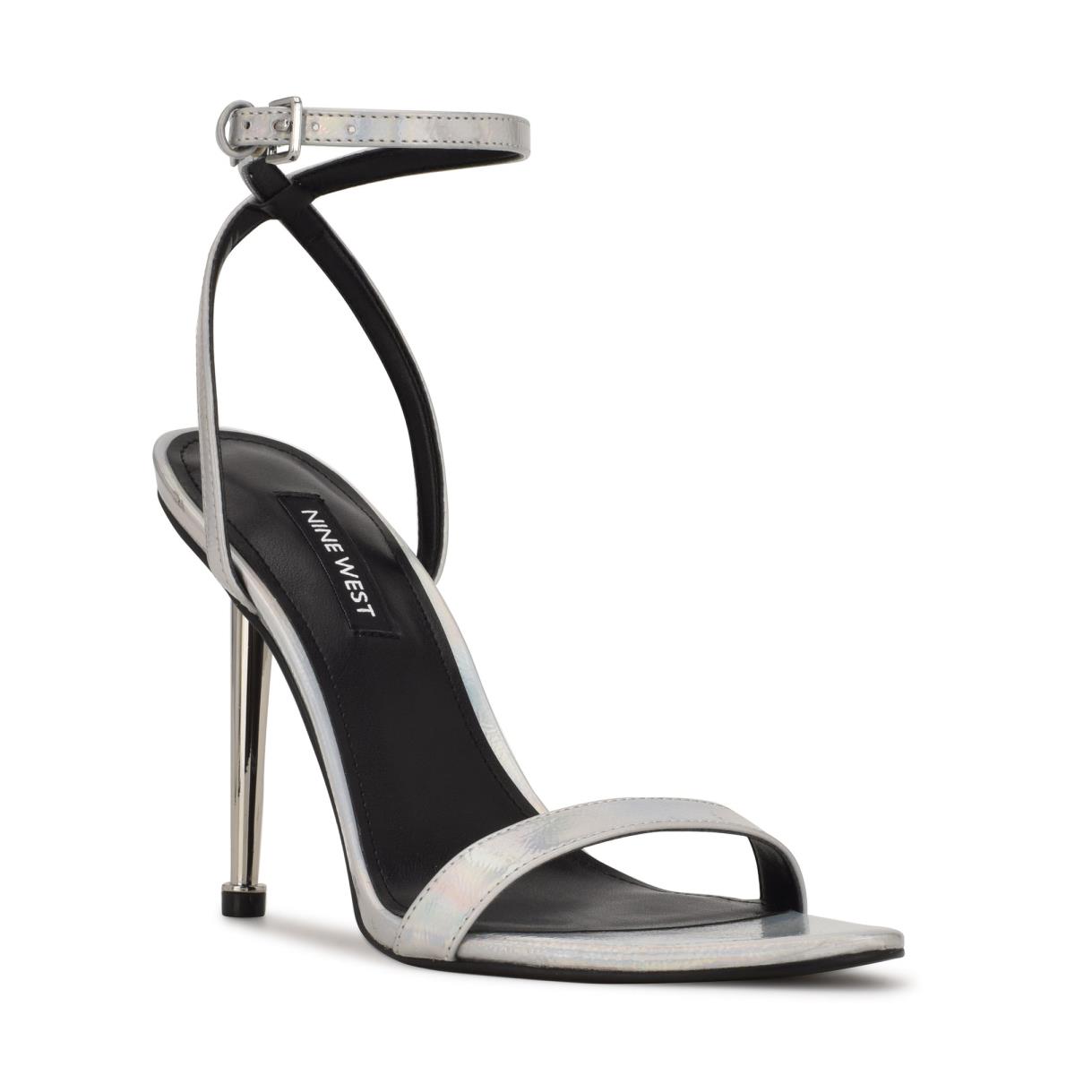 Nine West Reina Ankle Strap Sandals Black | YDBU74052