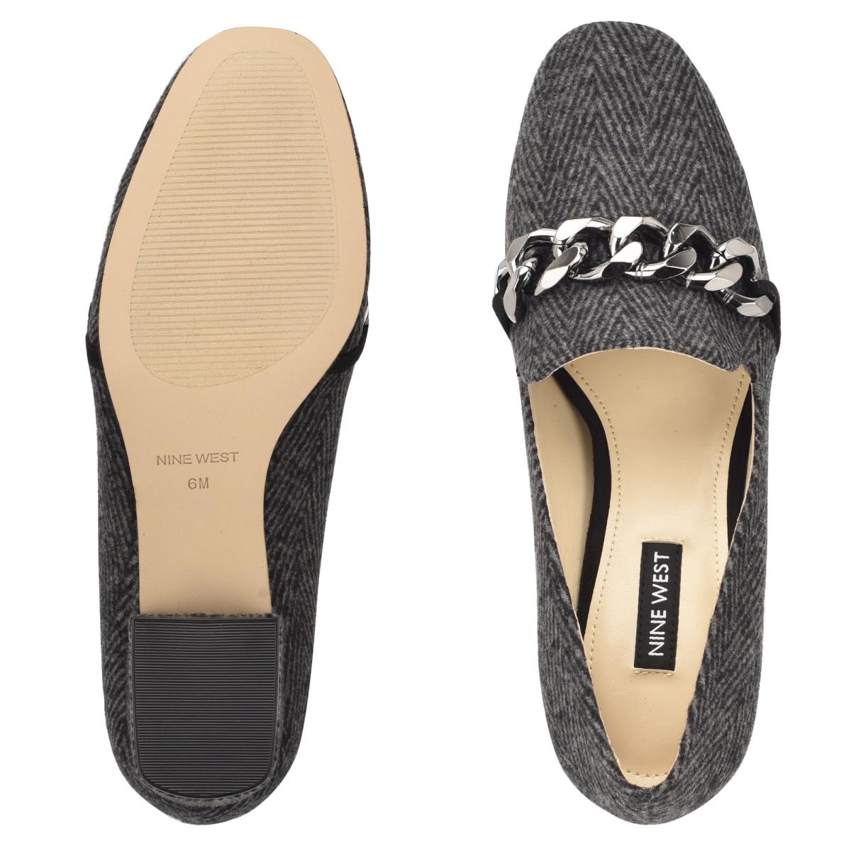 Nine West Remal Heeled Loafers Grey | DLQX35896