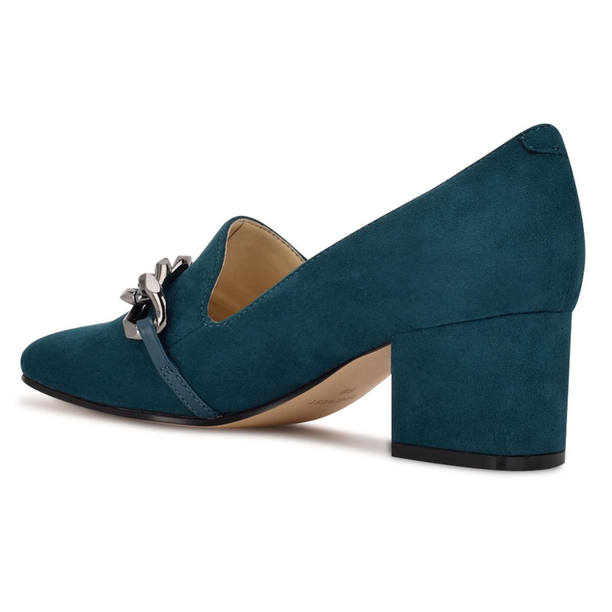 Nine West Remal Heeled Loafers Turquoise / Turquoise | LGSH39418