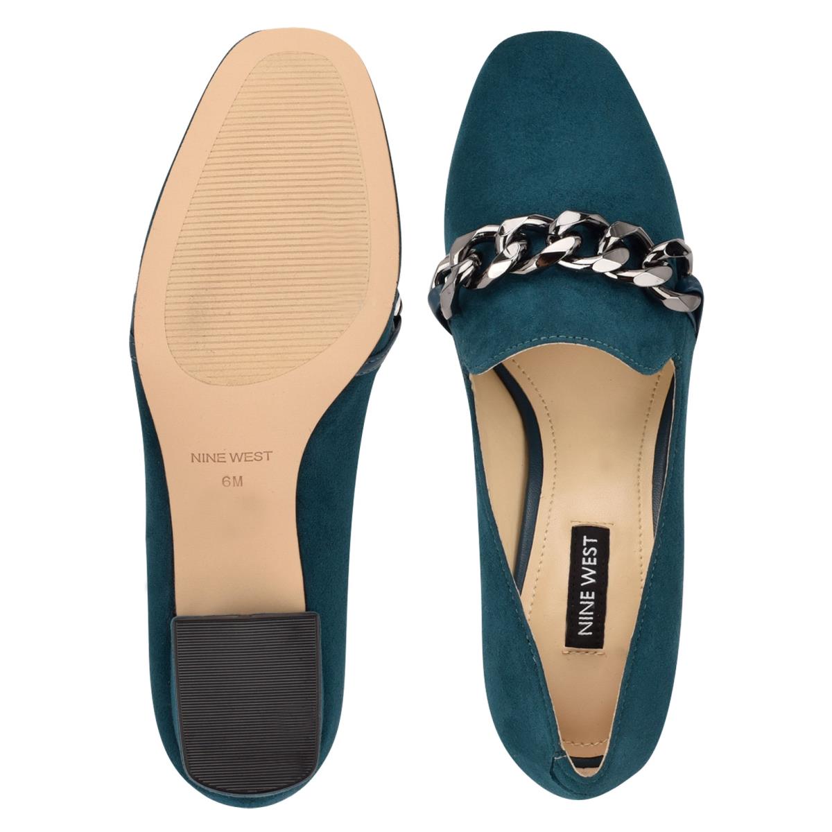 Nine West Remal Heeled Loafers Turquoise / Turquoise | LGSH39418