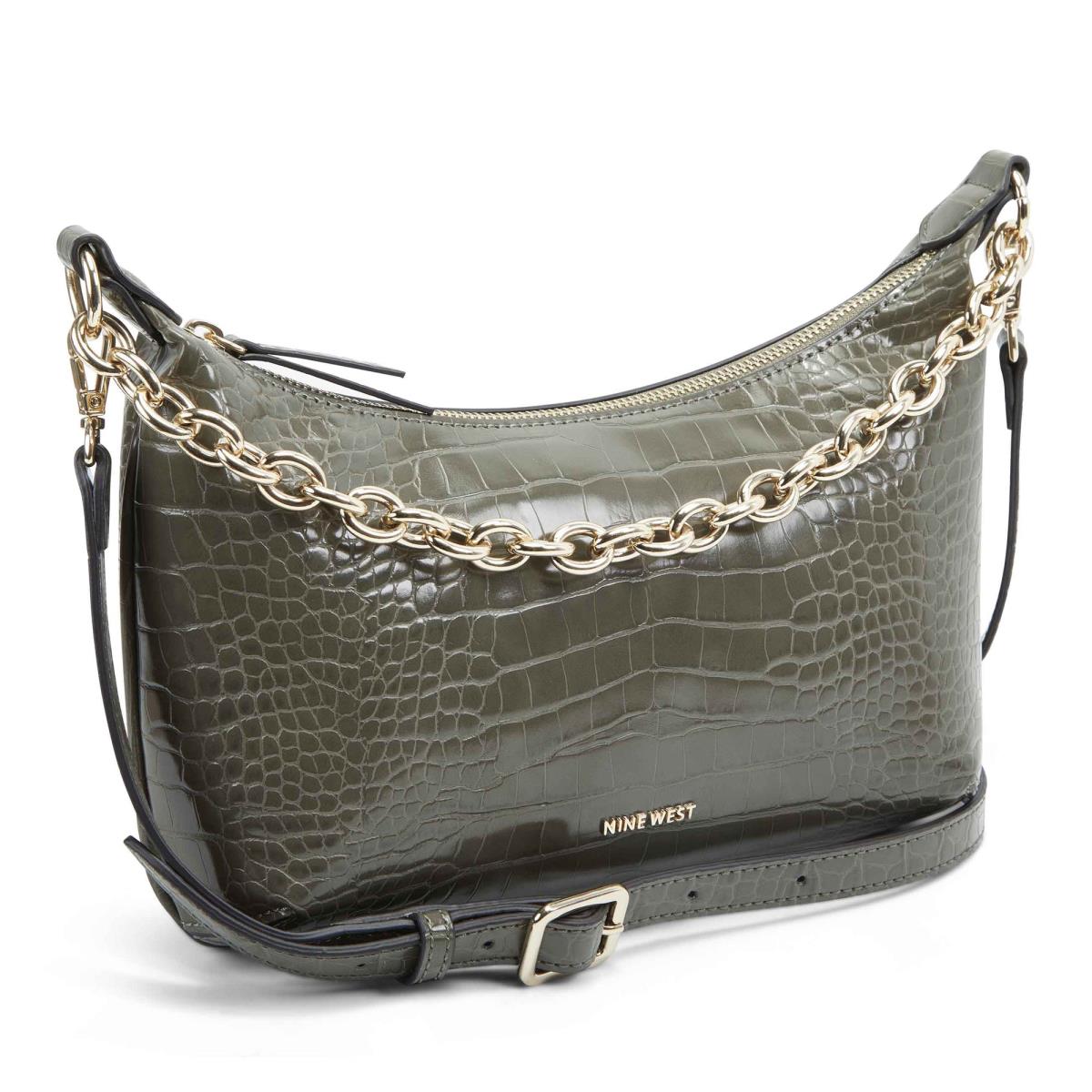 Nine West Ronnie Top Zip Shoulder Bag Shoulder Bags Snake | EMZU38710