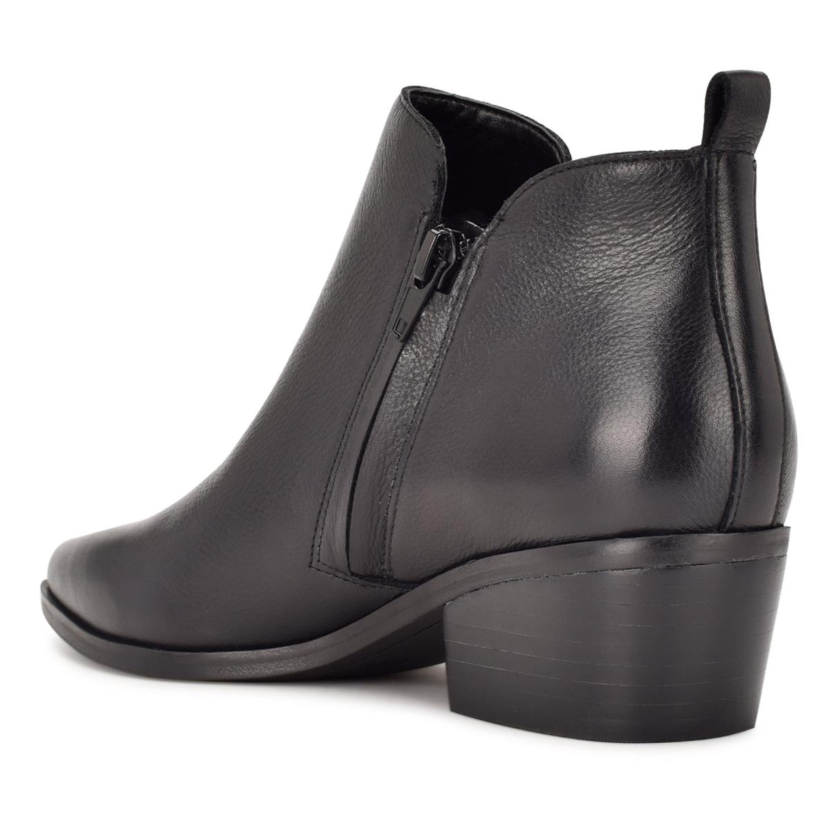 Nine West Single Pointy Toe Booties Black | ZCOT27598