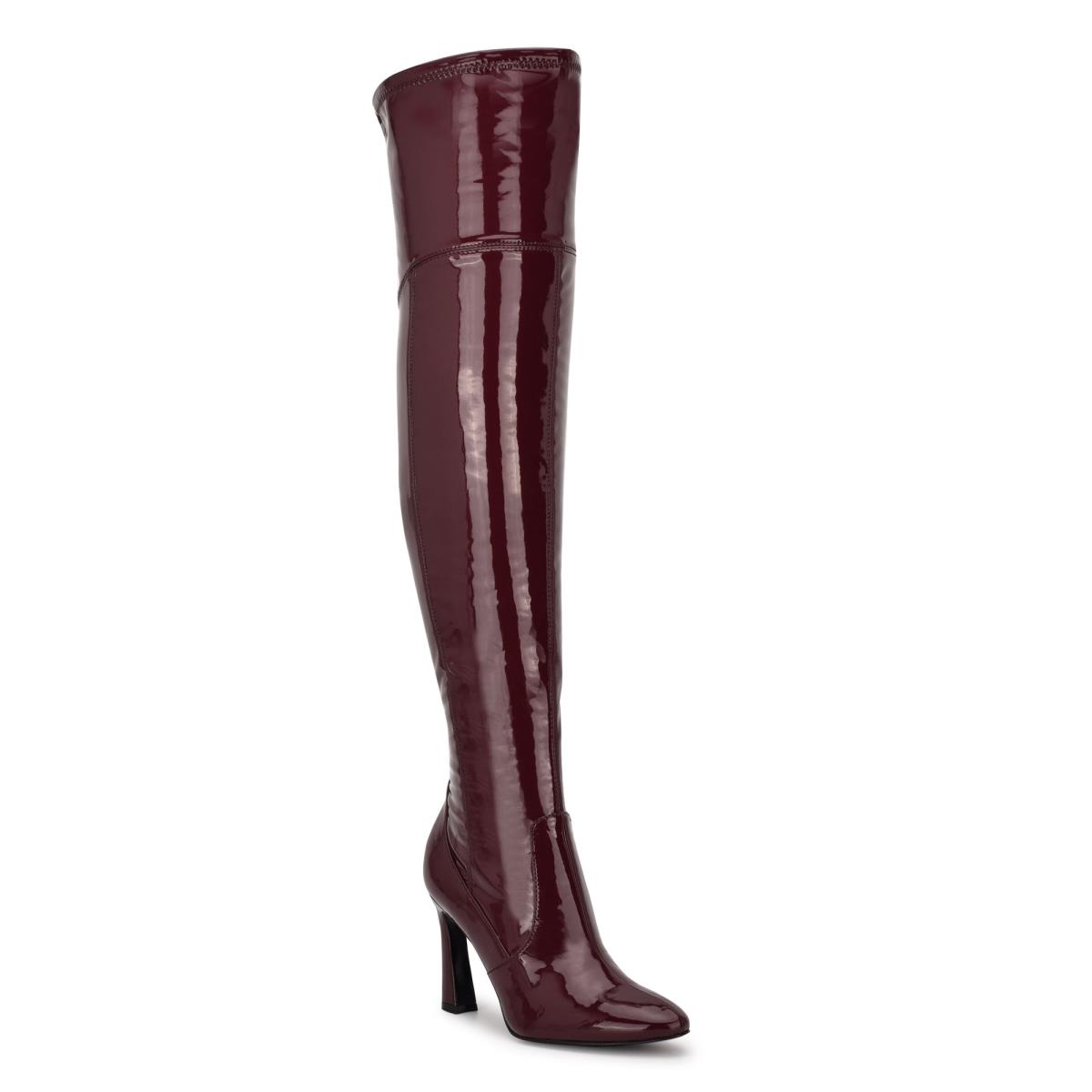 Nine West Sizzle Over The Knee Heel Boots Pink | BIPF47860