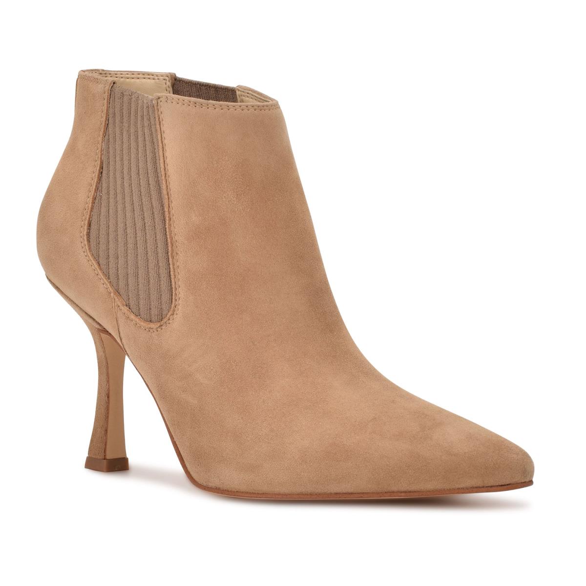 Nine West Sofia Dress Booties Brown | TUEI24381