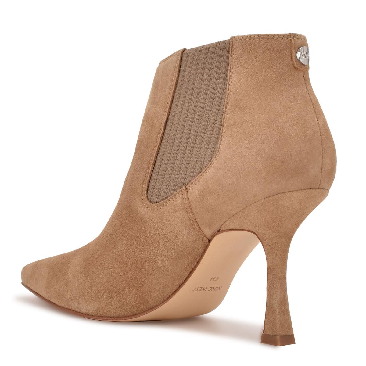 Nine West Sofia Dress Booties Brown | TUEI24381