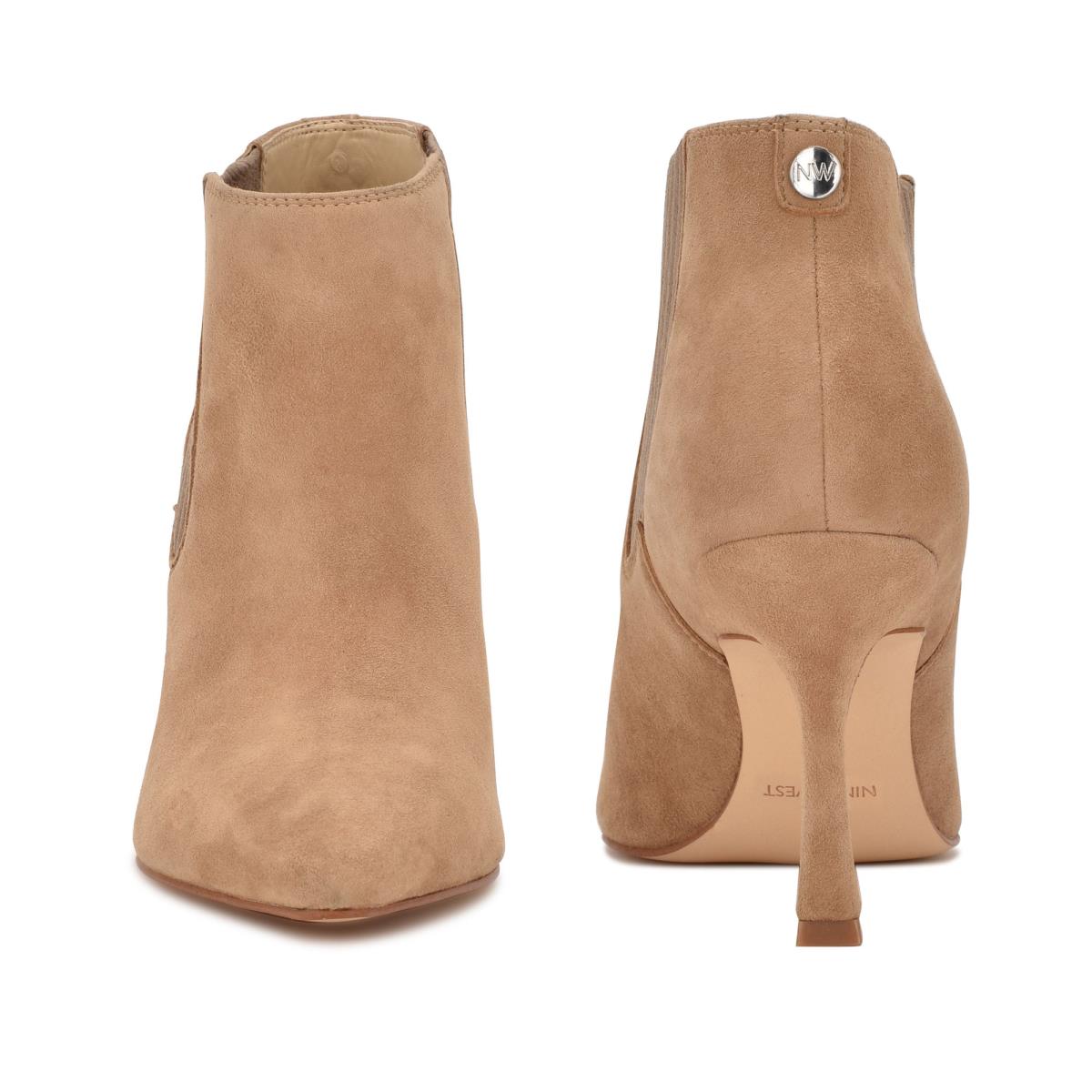 Nine West Sofia Dress Booties Brown | TUEI24381