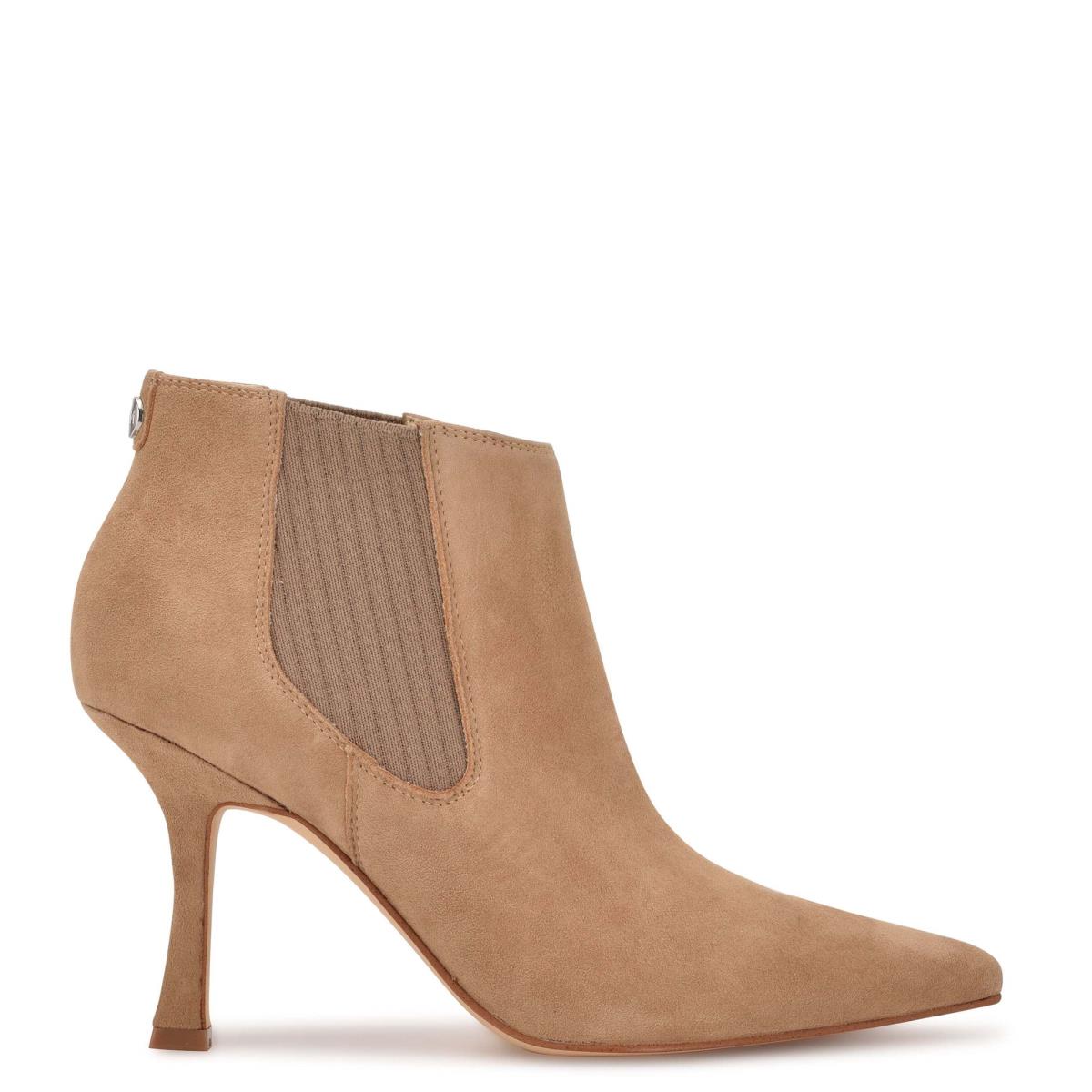 Nine West Sofia Dress Booties Brown | TUEI24381