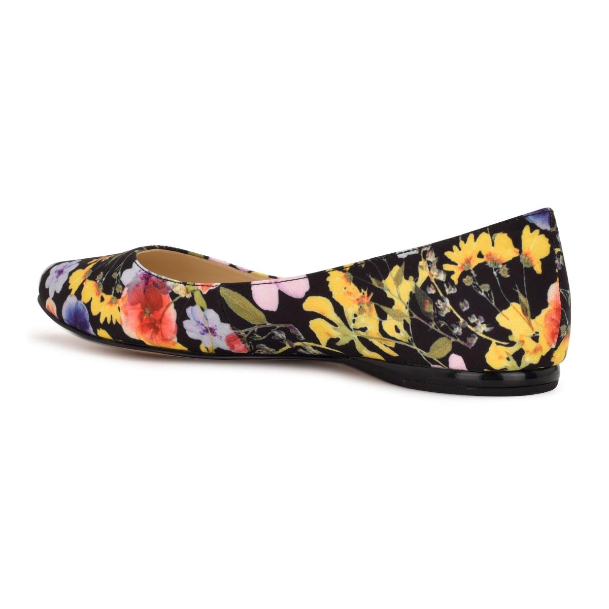 Nine West Speakup Almond Toe Ballet Flats Black | DNGQ42039