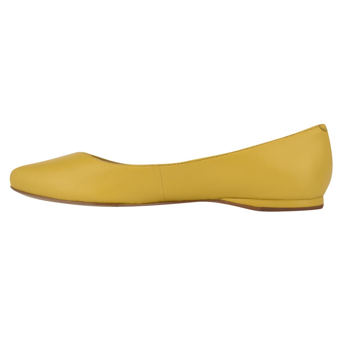 Nine West Speakup Almond Toe Ballet Flats Yellow | RTVY64512